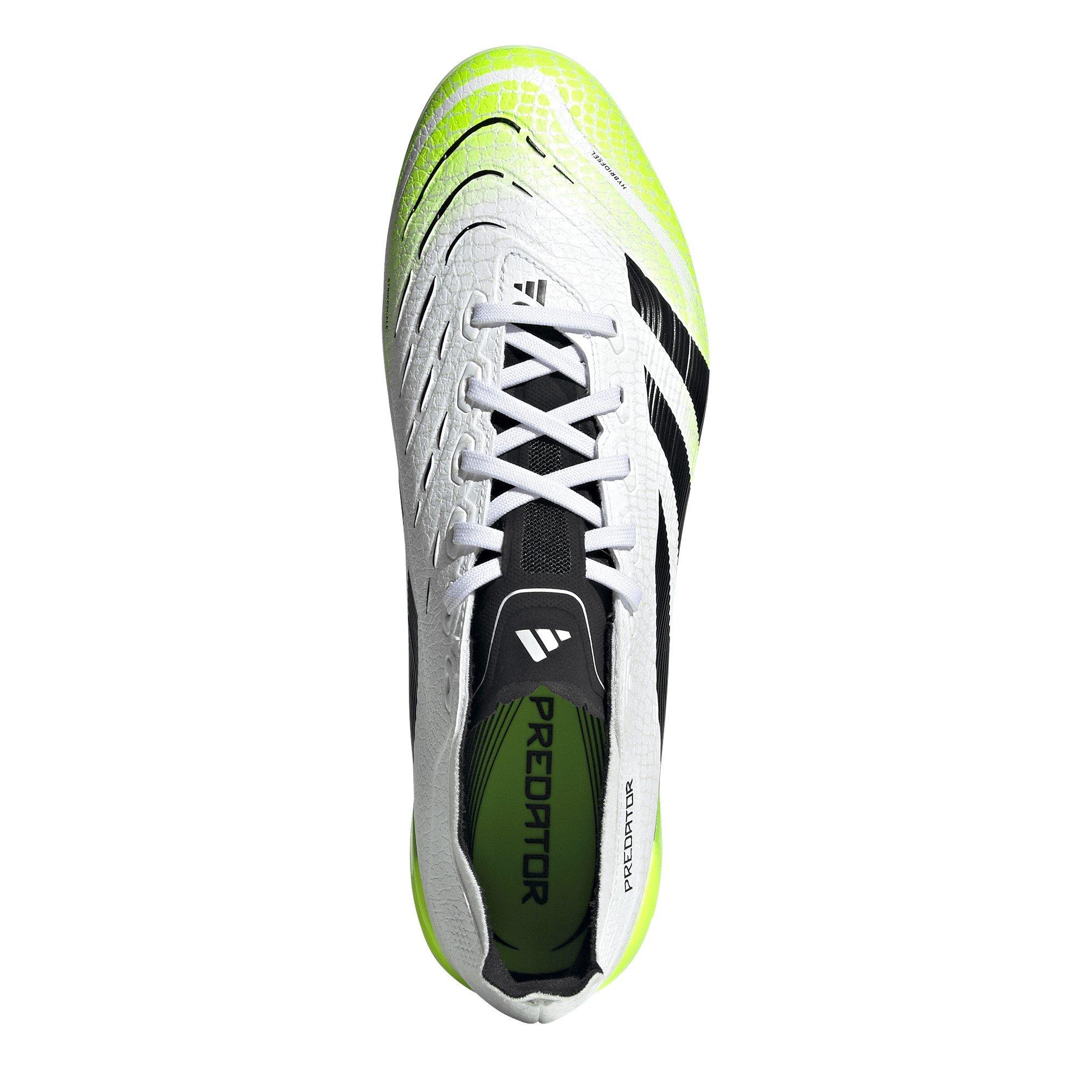 White/Blk/Lemon - adidas - Predator League Adults Astro Turf Fotball Boots - 5
