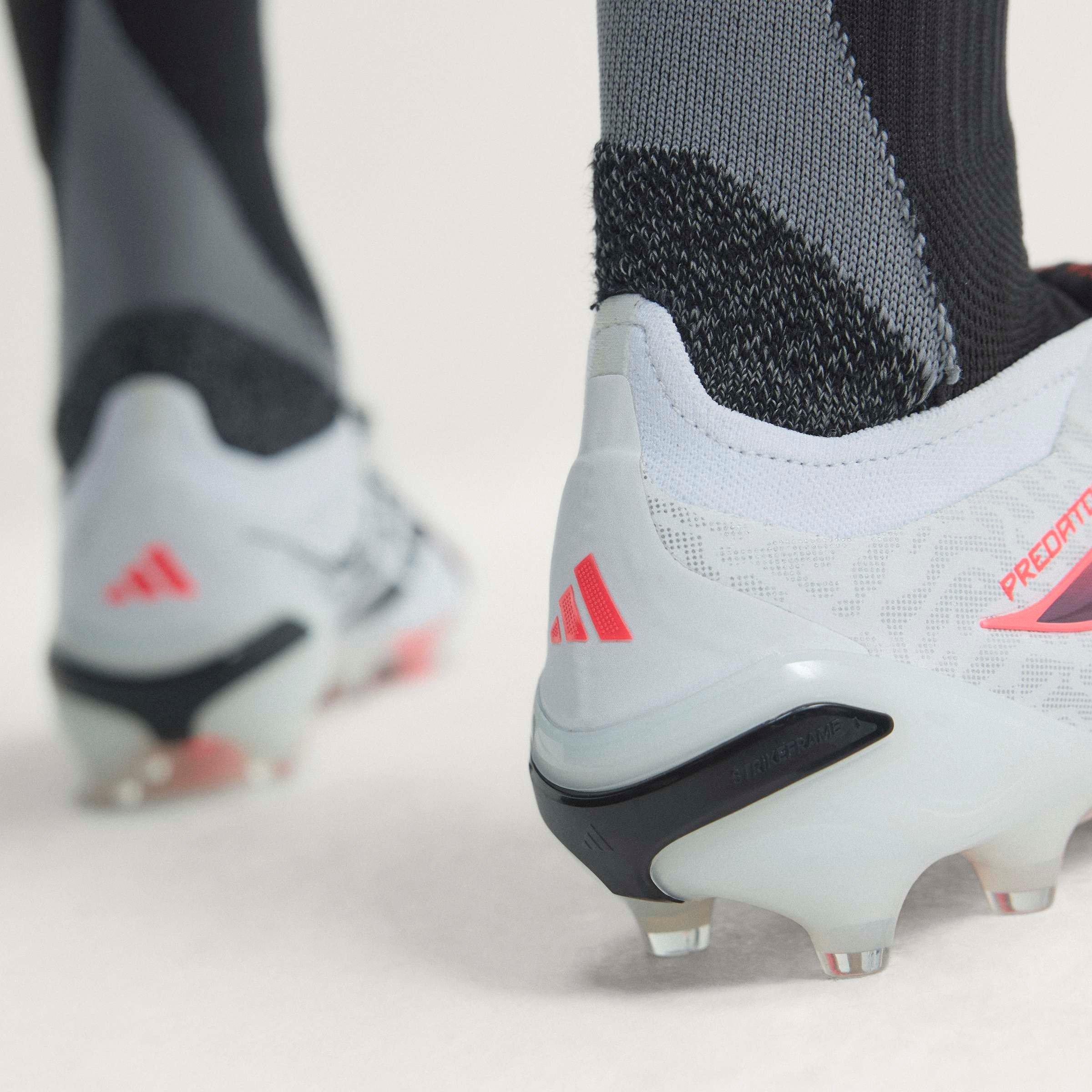 White/Coral - adidas - Mens adidas Predator Elite Fold Over Tongue Artificial Ground Football Boots - 14