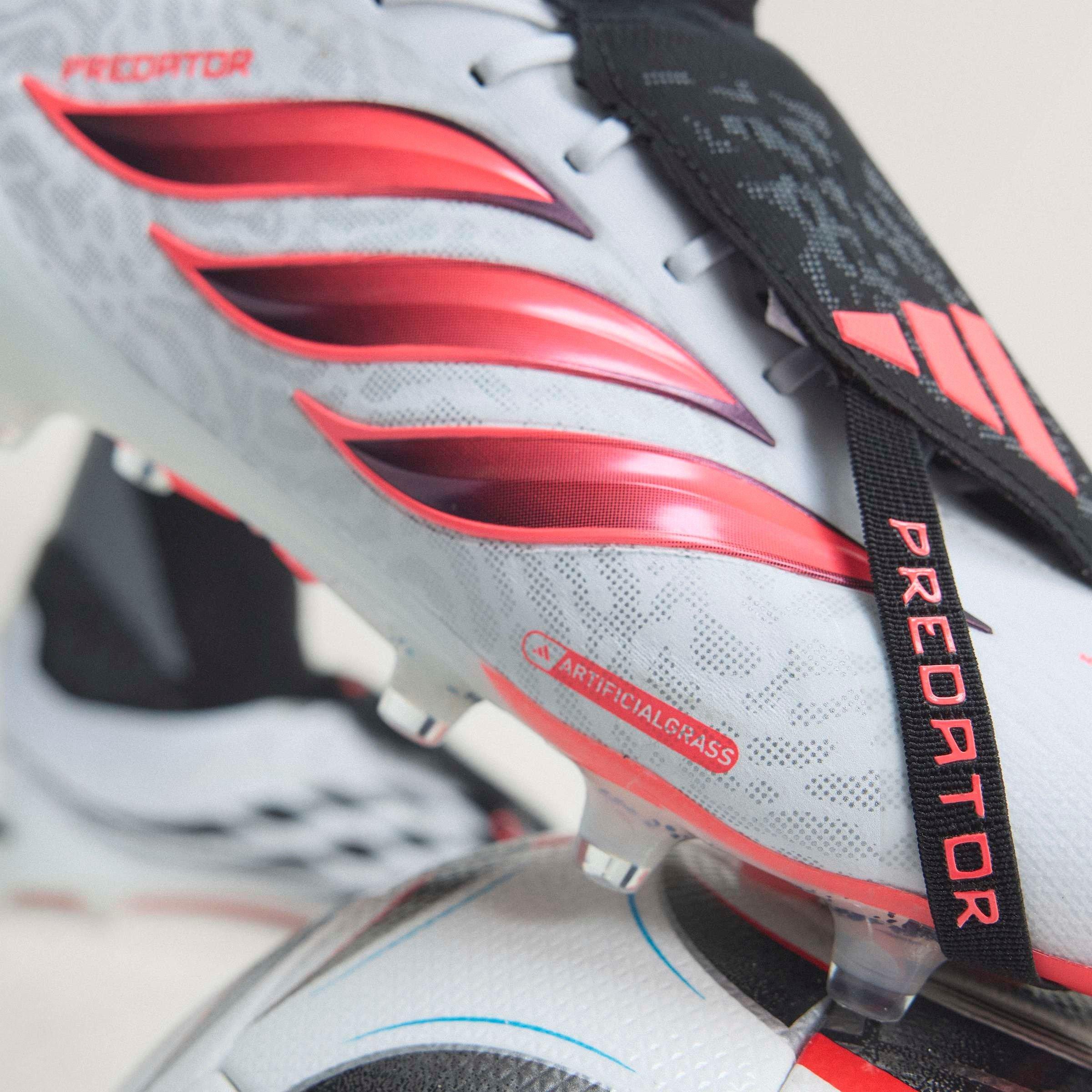 White/Coral - adidas - Mens adidas Predator Elite Fold Over Tongue Artificial Ground Football Boots - 15
