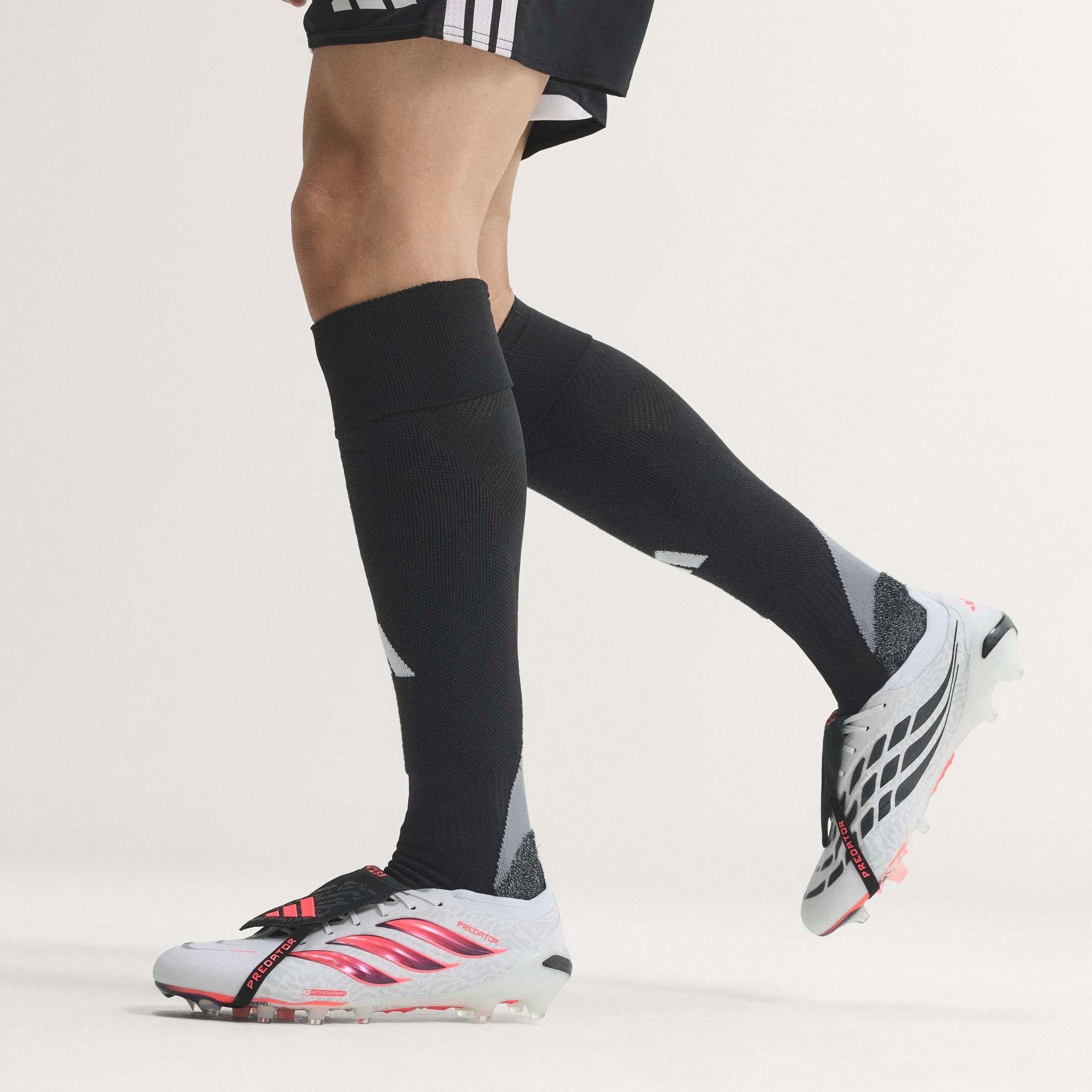 White/Coral - adidas - Mens adidas Predator Elite Fold Over Tongue Artificial Ground Football Boots - 3