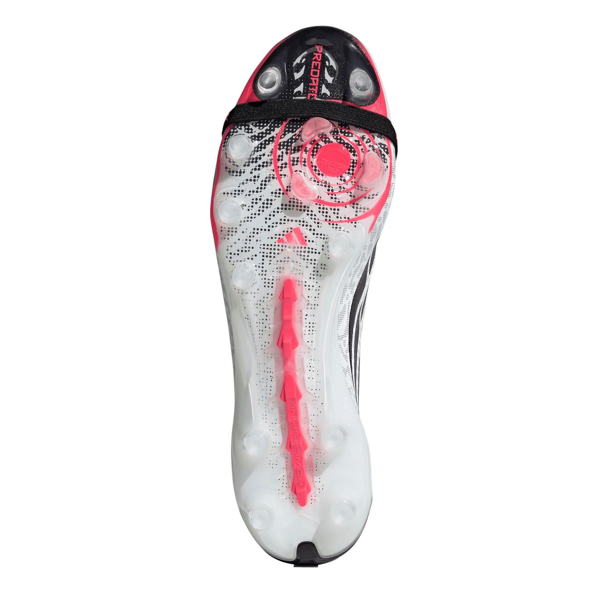 White/Coral - adidas - Mens adidas Predator Elite Fold Over Tongue Artificial Ground Football Boots - 8