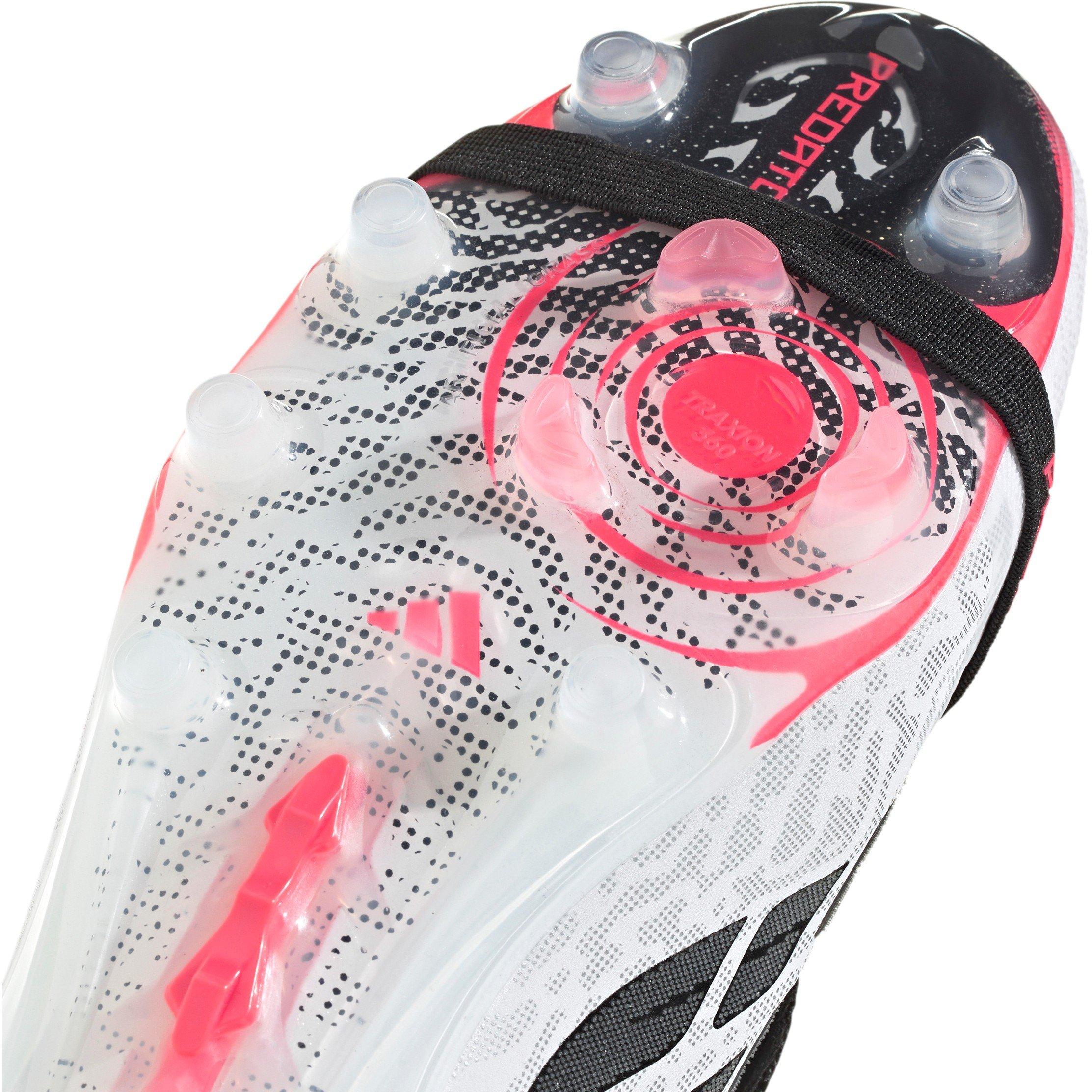 White/Coral - adidas - Mens adidas Predator Elite Fold Over Tongue Artificial Ground Football Boots - 9