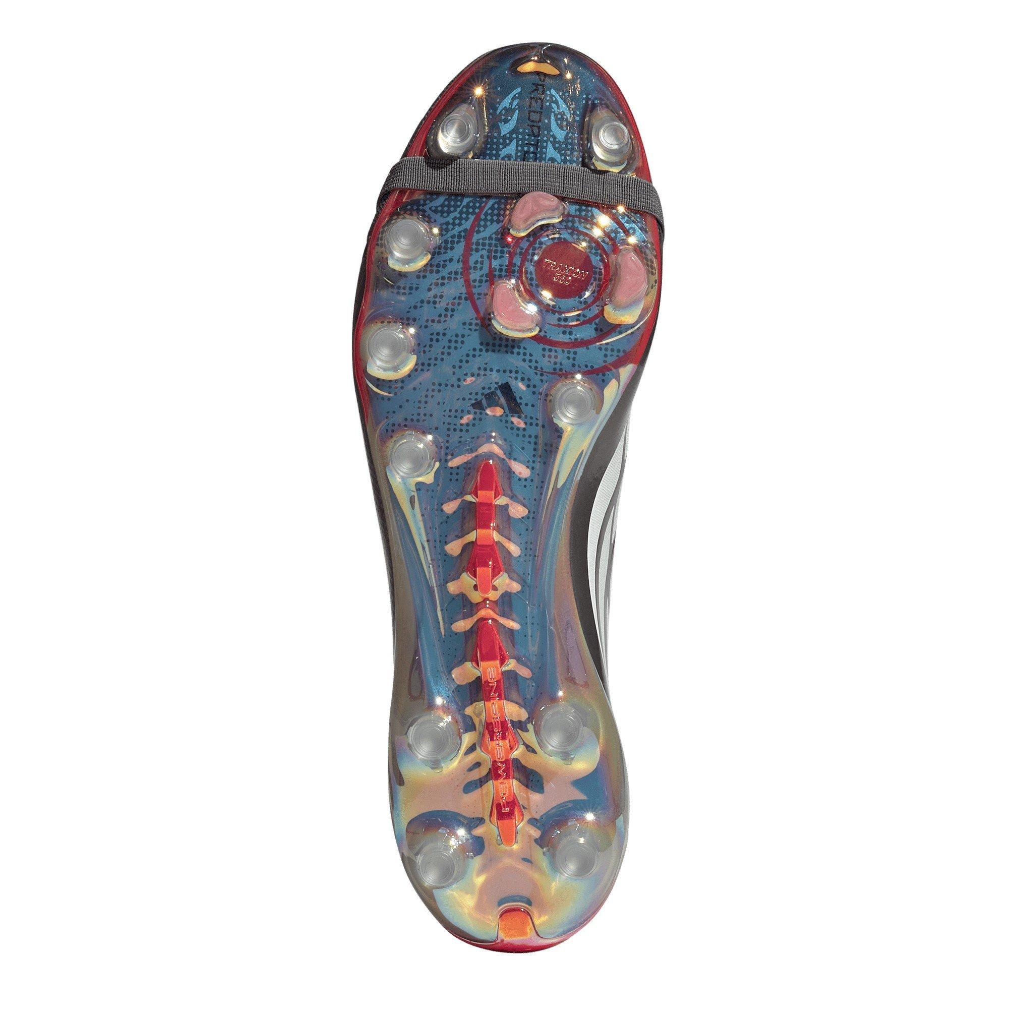 Grey/Red - adidas - adidas Predator Elite Fold Over Tongue Astro Turf Football Boots - 6