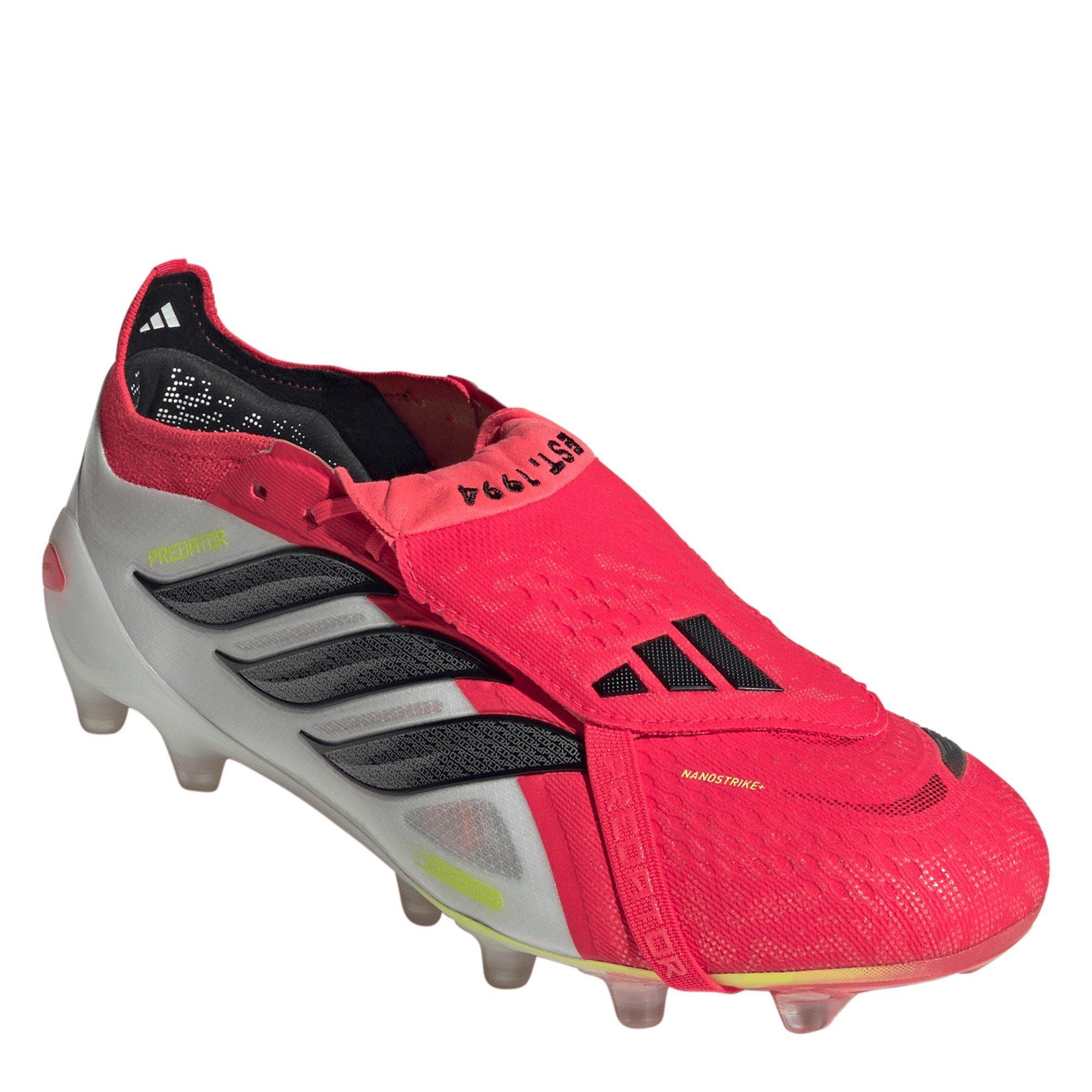 Red/Black/White - adidas - Mens adidas Predator Elite Fold Over Tongue Artificial Ground Football Boots - 3