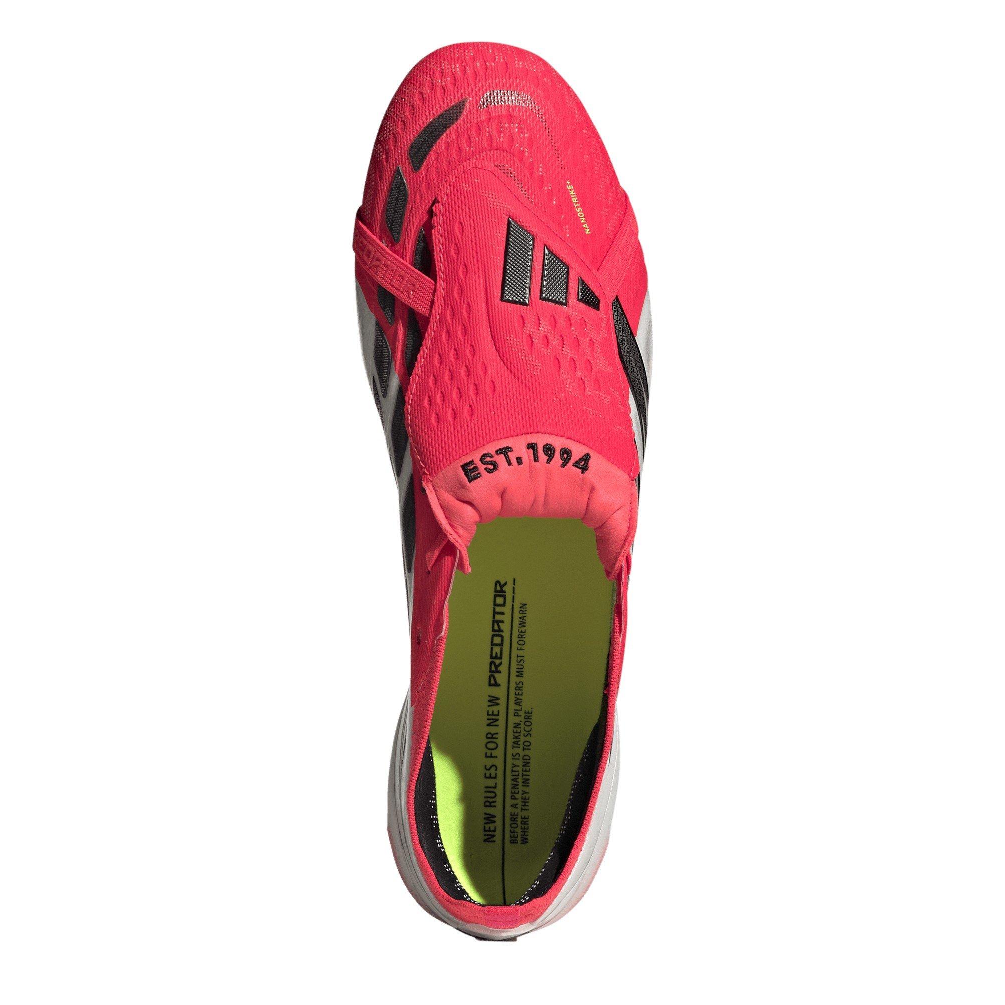 Red/Black/White - adidas - Mens adidas Predator Elite Fold Over Tongue Artificial Ground Football Boots - 5