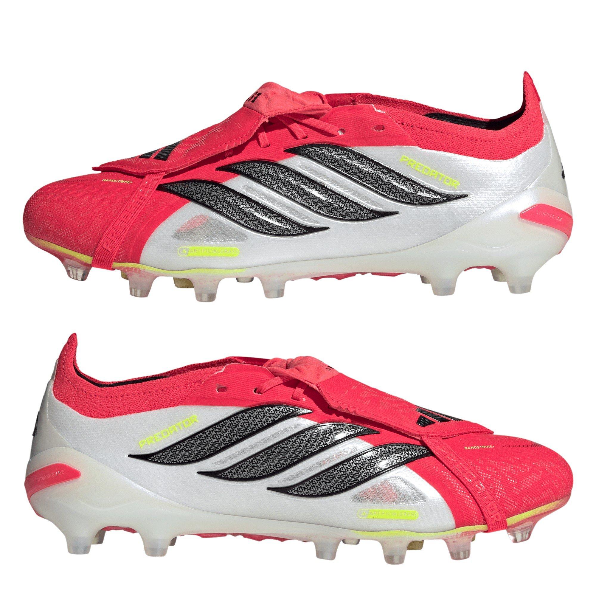 Red/Black/White - adidas - Mens adidas Predator Elite Fold Over Tongue Artificial Ground Football Boots - 9