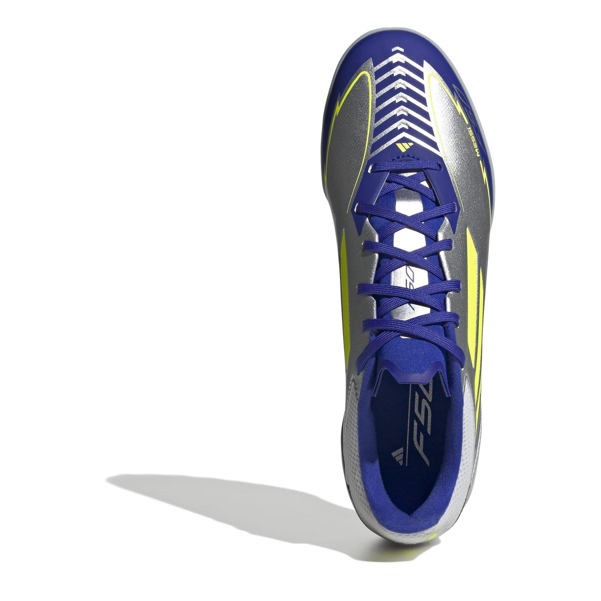 Srebro/Žuta/Plava - adidas - F50 Messi Astro Turf Football Boots Adults - 5