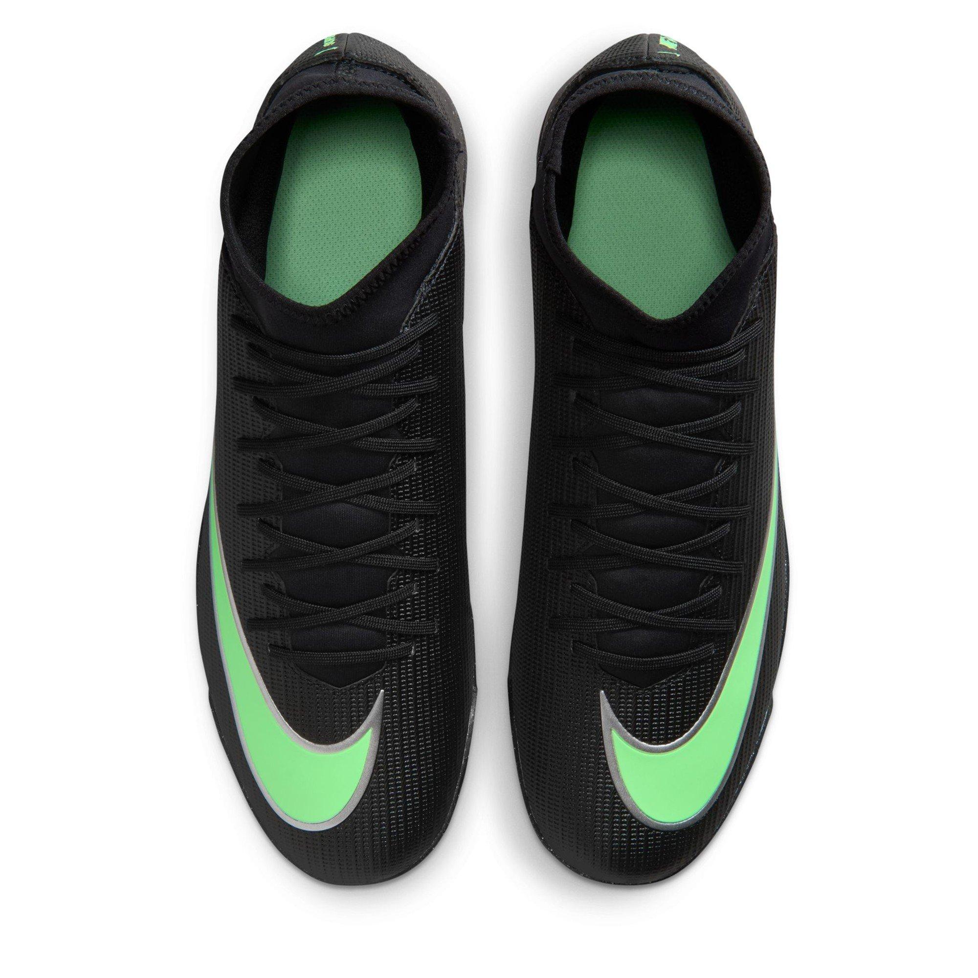 Black/Green - Nike - Men's Mercurial Club Slim Fit Astro Turf Football Boot - 6