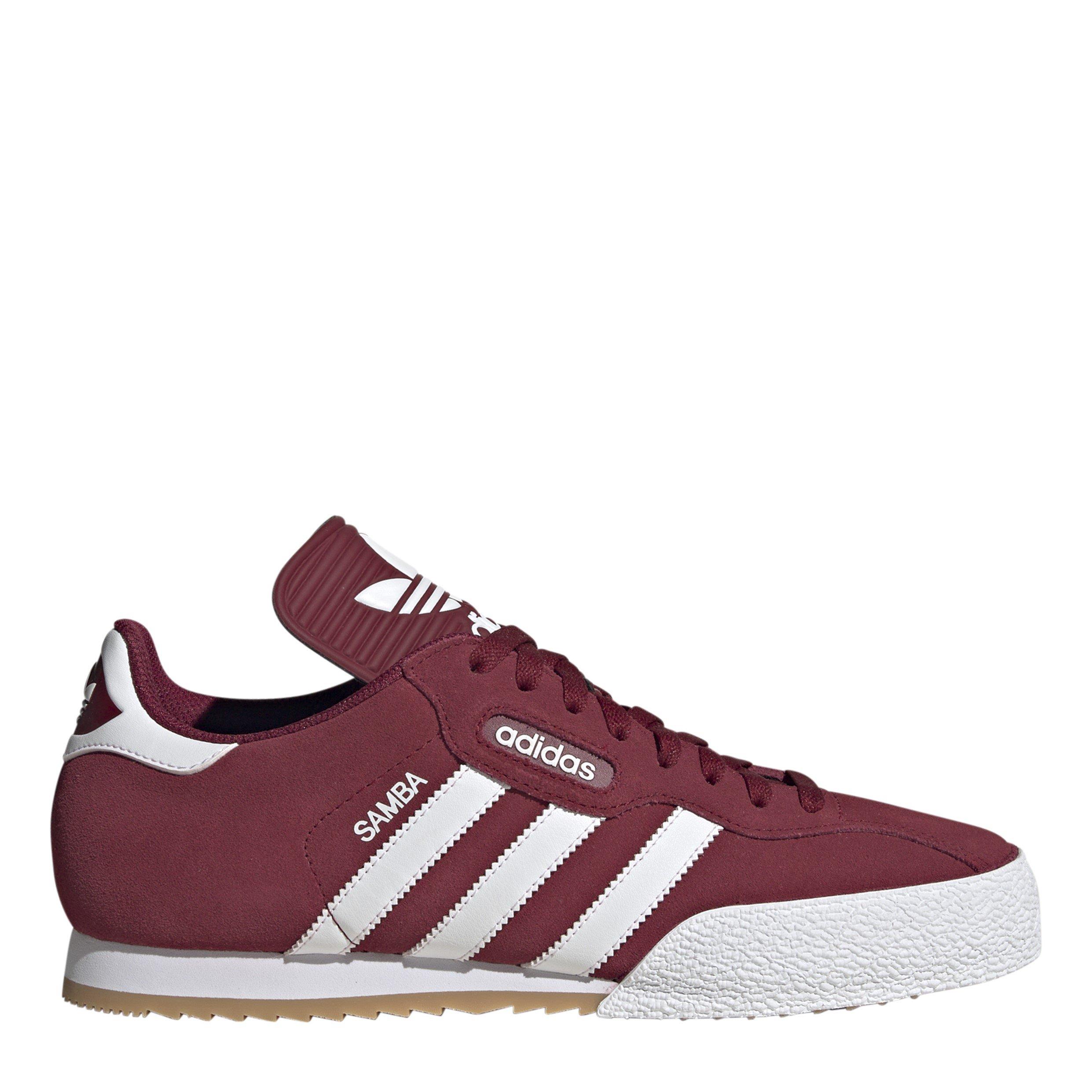 Adidas Men's Burgundy Originals Samba Suede Trainers - 9 (43.3)