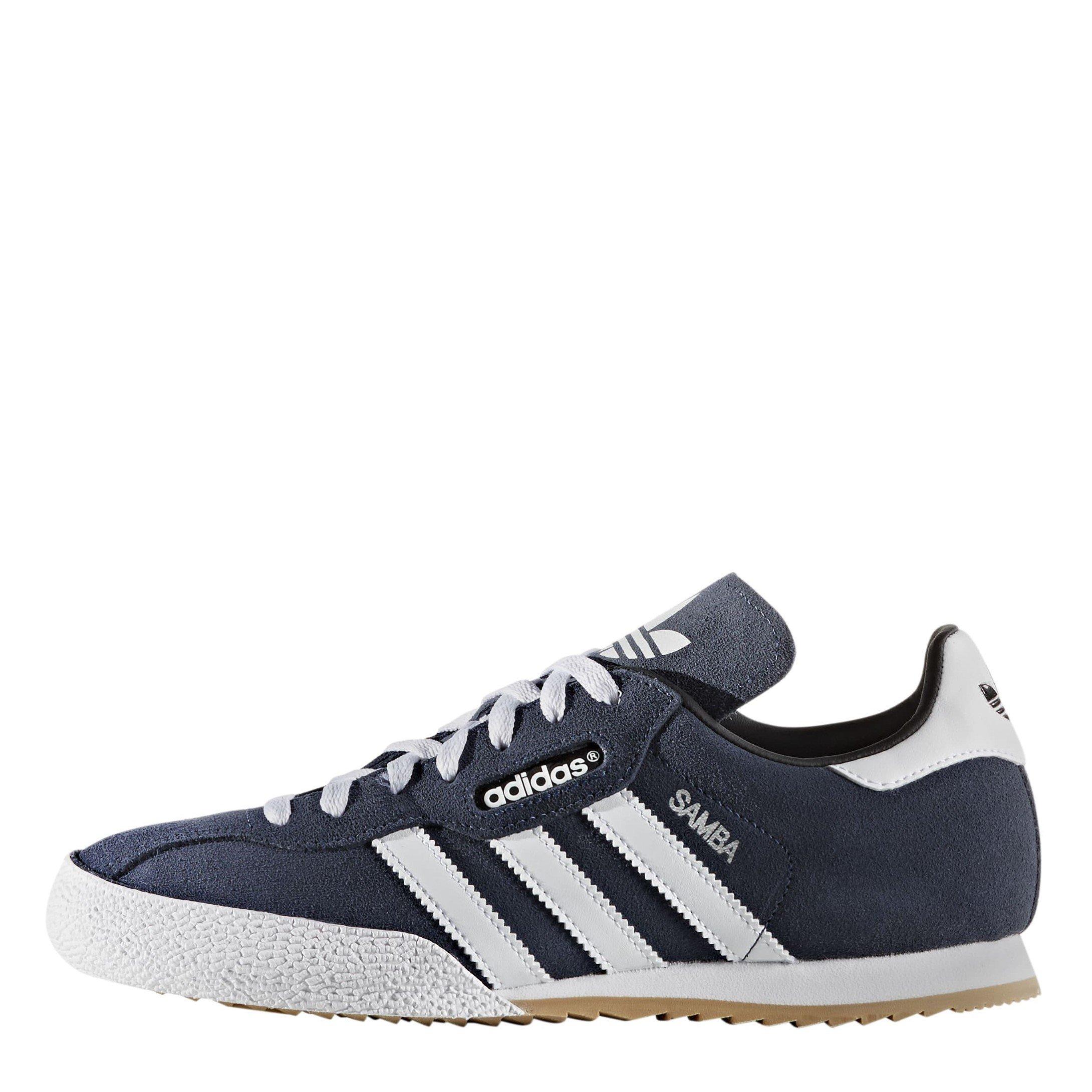 Marineblau/Weiß - adidas - Originals Samba Suede Trainers Mens - 2