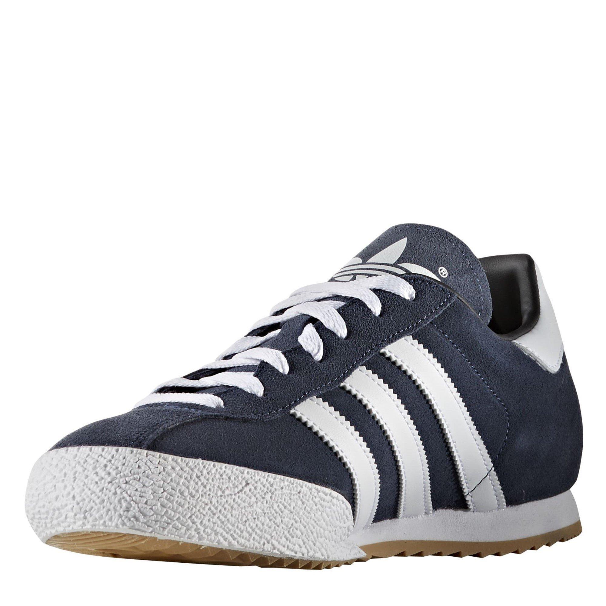 Marineblau/Weiß - adidas - Originals Samba Suede Trainers Mens - 7