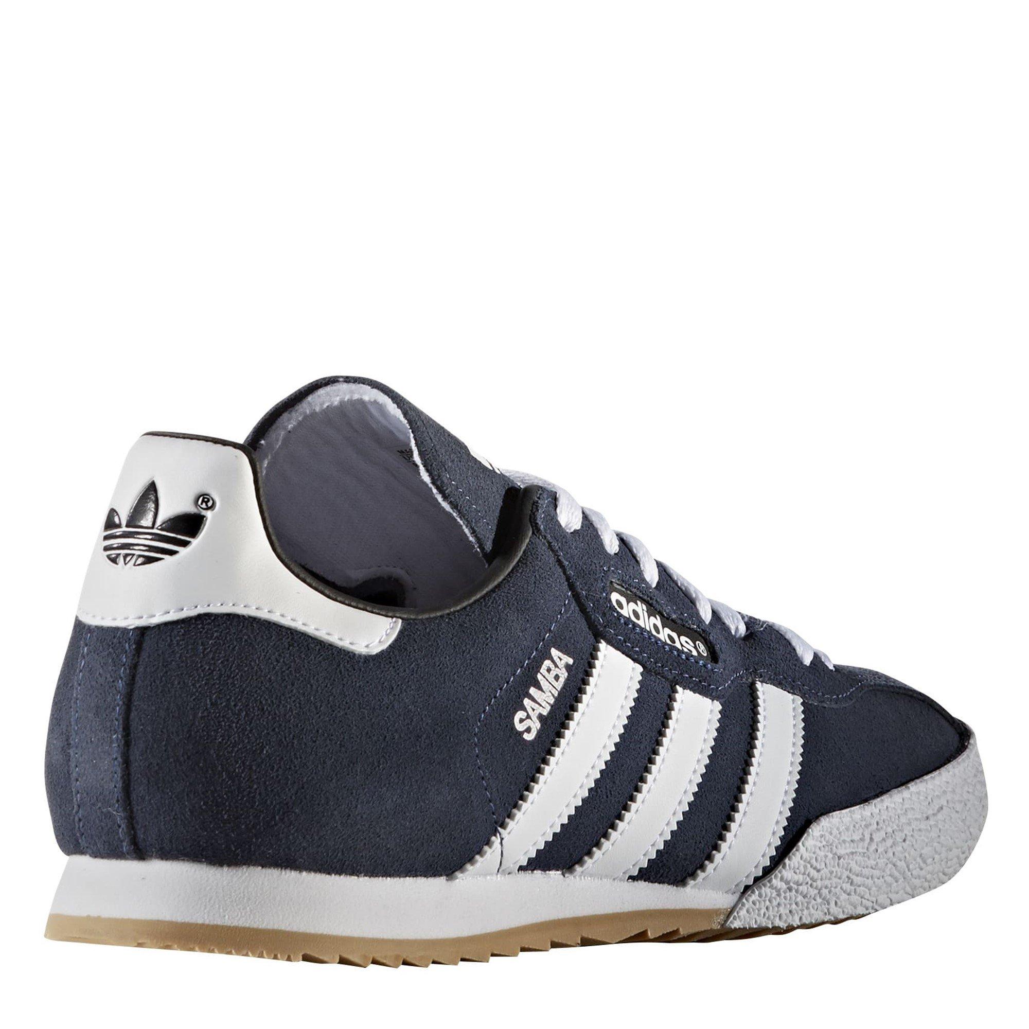 Marineblau/Weiß - adidas - Originals Samba Suede Trainers Mens - 8