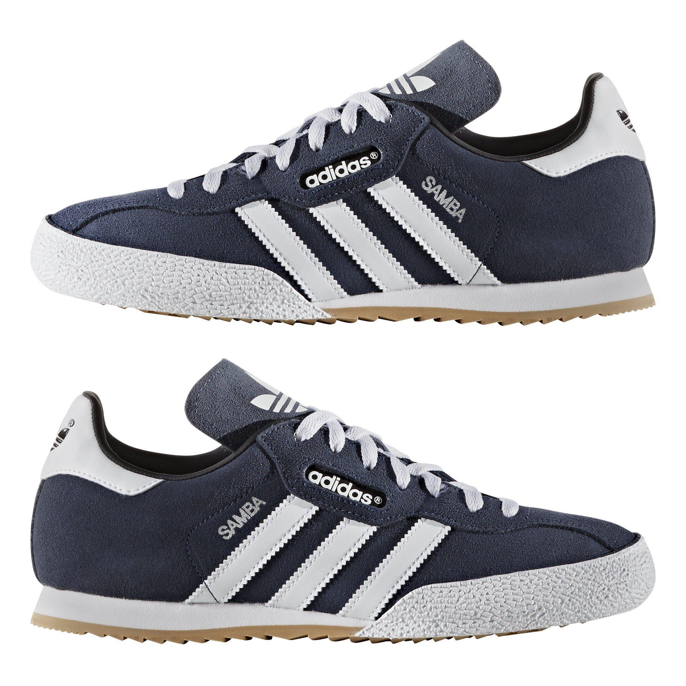 Marineblau/Weiß - adidas - Originals Samba Suede Trainers Mens - 9