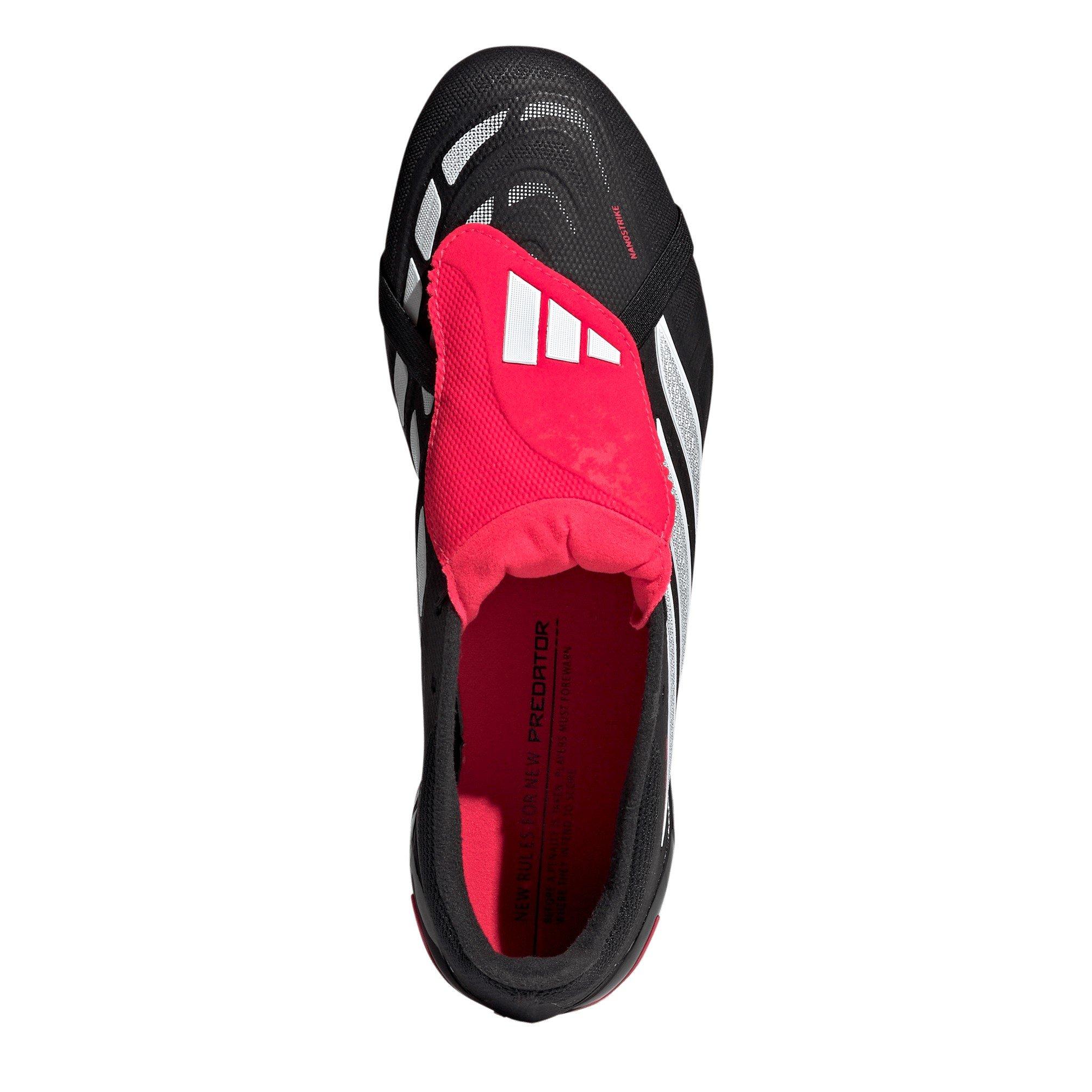 Black/White/Red - adidas - Mens adidas Predator Fold-Over Tongue League Astro Turf Football Boots - 5