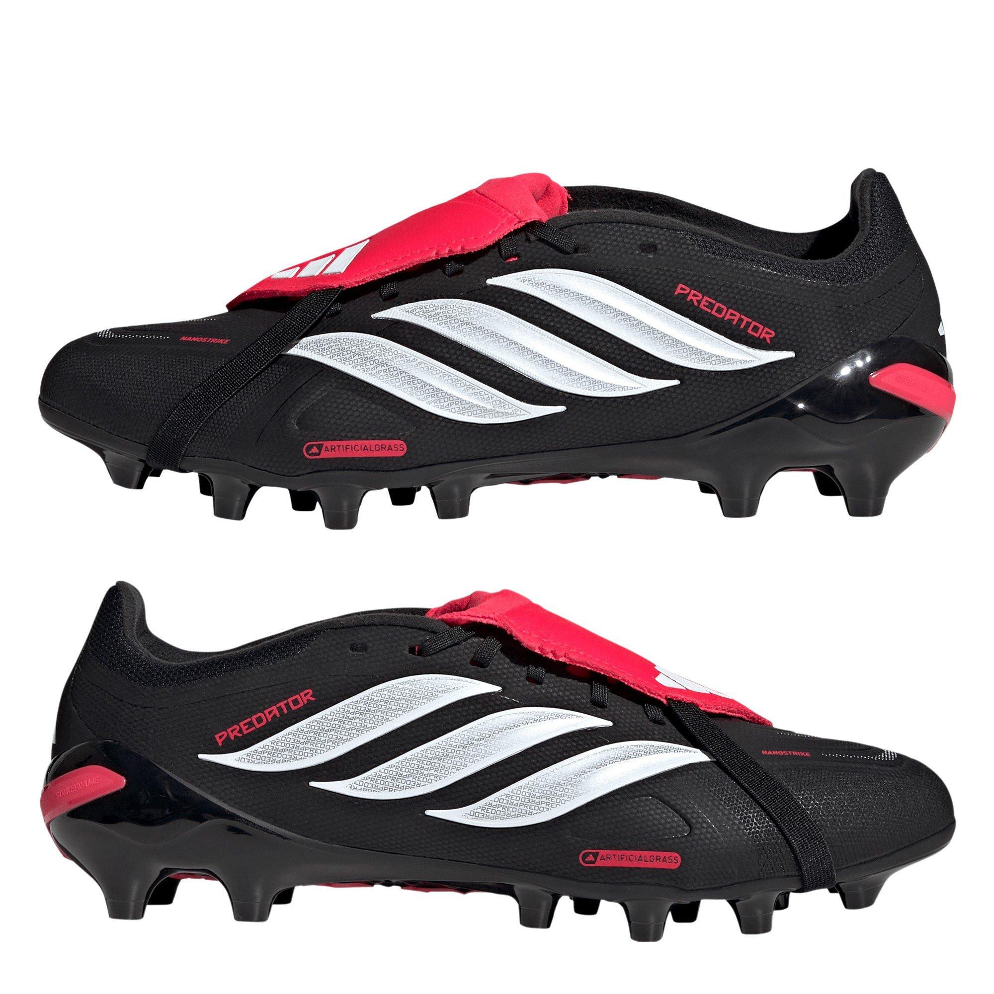 Black/White/Red - adidas - Mens adidas Predator Fold-Over Tongue League Astro Turf Football Boots - 9