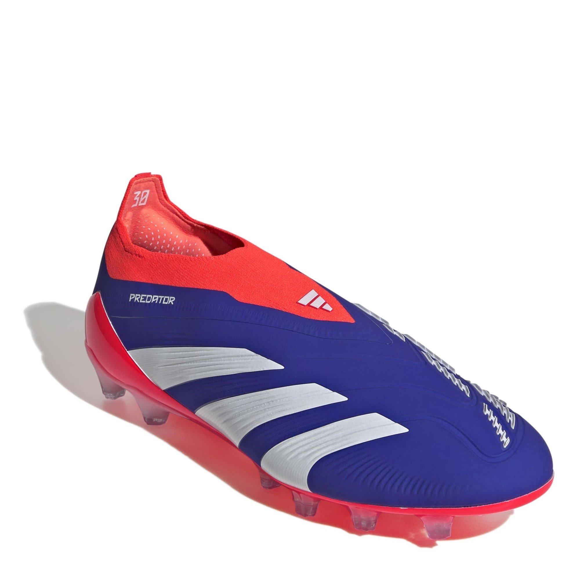 Lucid Blue - adidas - Predator Elite Laceless Adults Artificial Grass Football Boots - 3