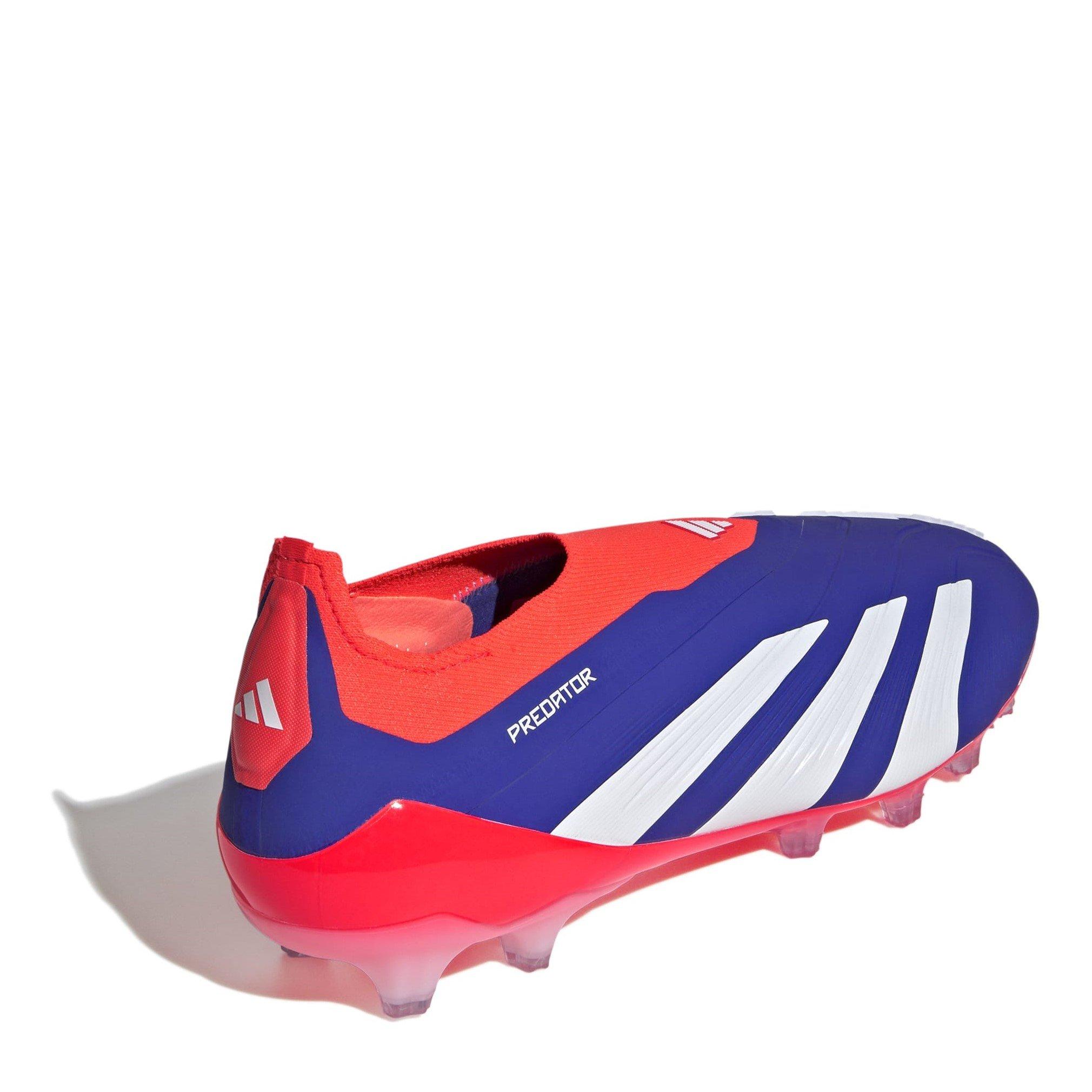 Lucid Blue - adidas - Predator Elite Laceless Adults Artificial Grass Football Boots - 4