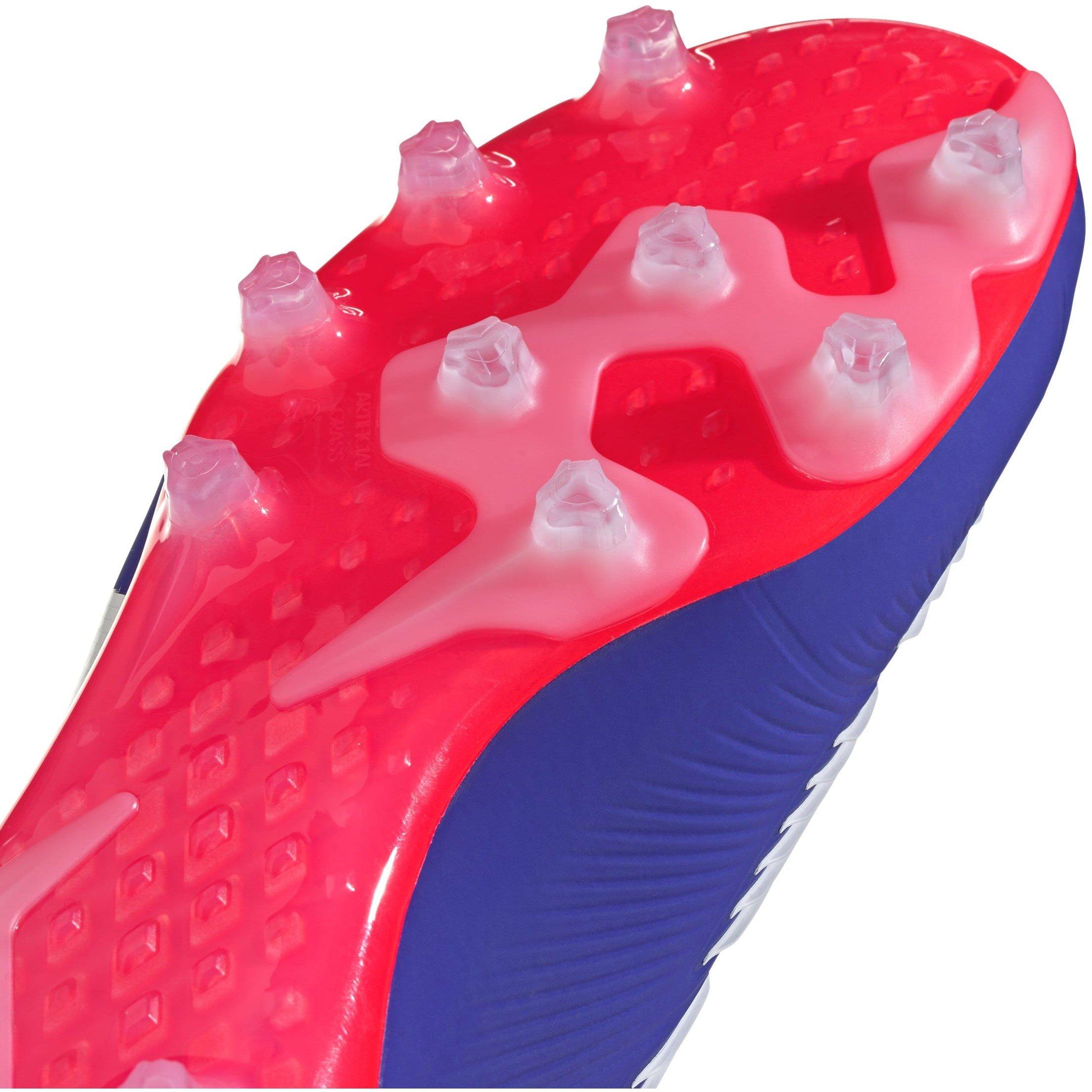 Lucid Blue - adidas - Predator Elite Laceless Adults Artificial Grass Football Boots - 7