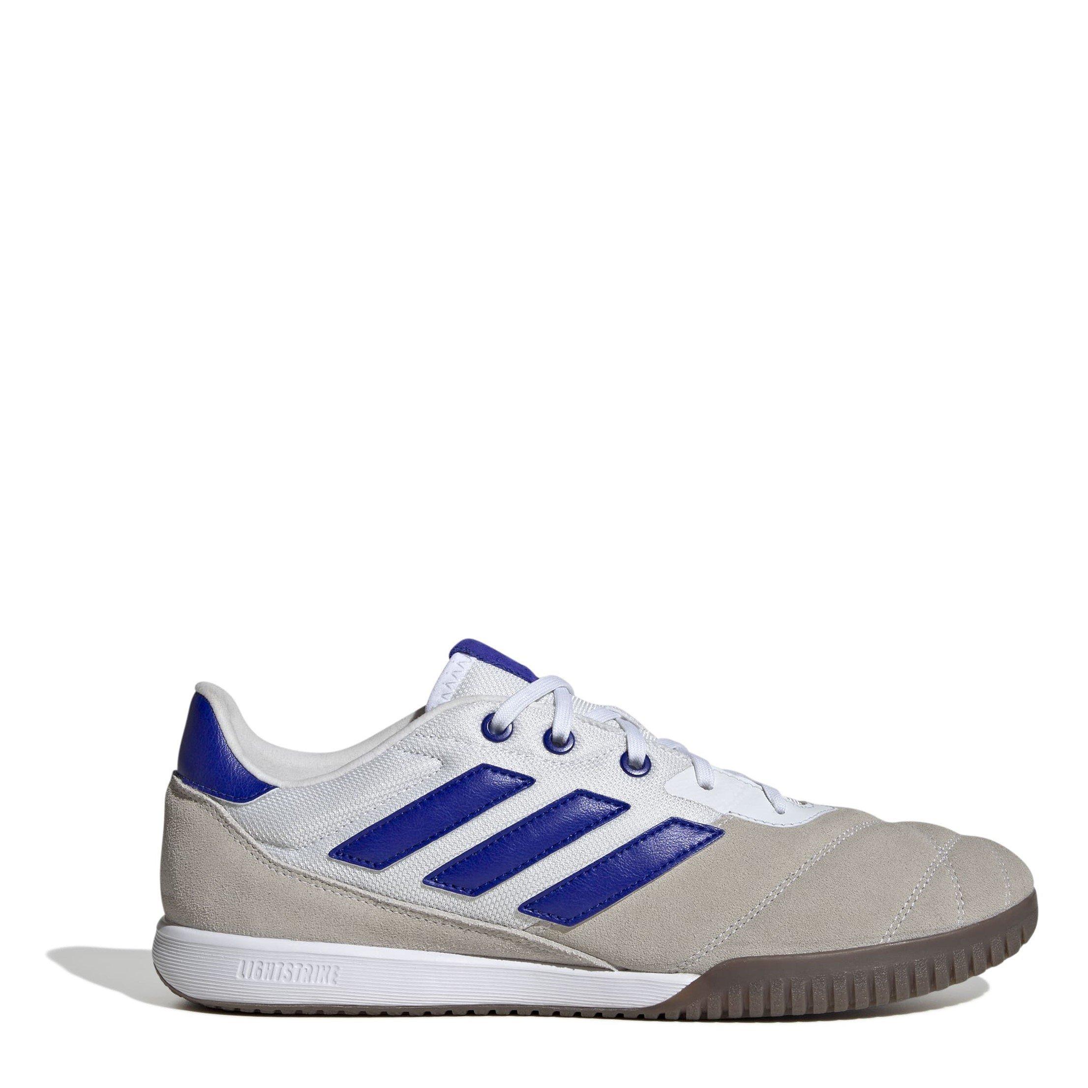 Adidas  Adults Gloro Indoor Football Boots - White/Blue/Gum - 7.5 (41.3)