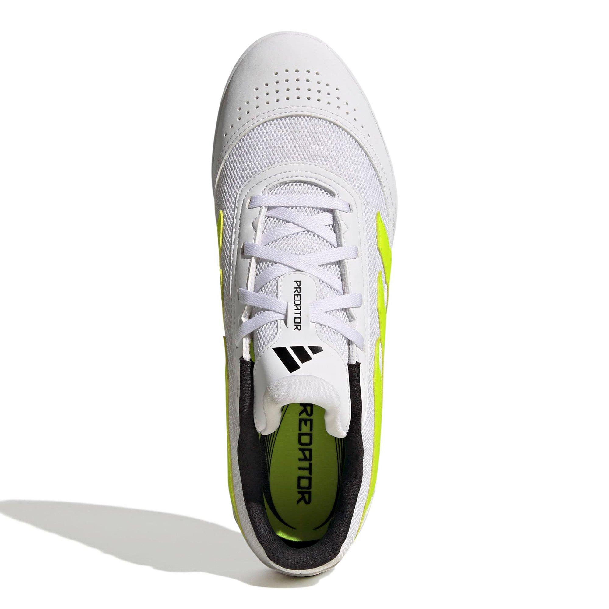 Wht/Lemon/Blk - adidas - Predator Club Sala Indoor Football Boots - 3
