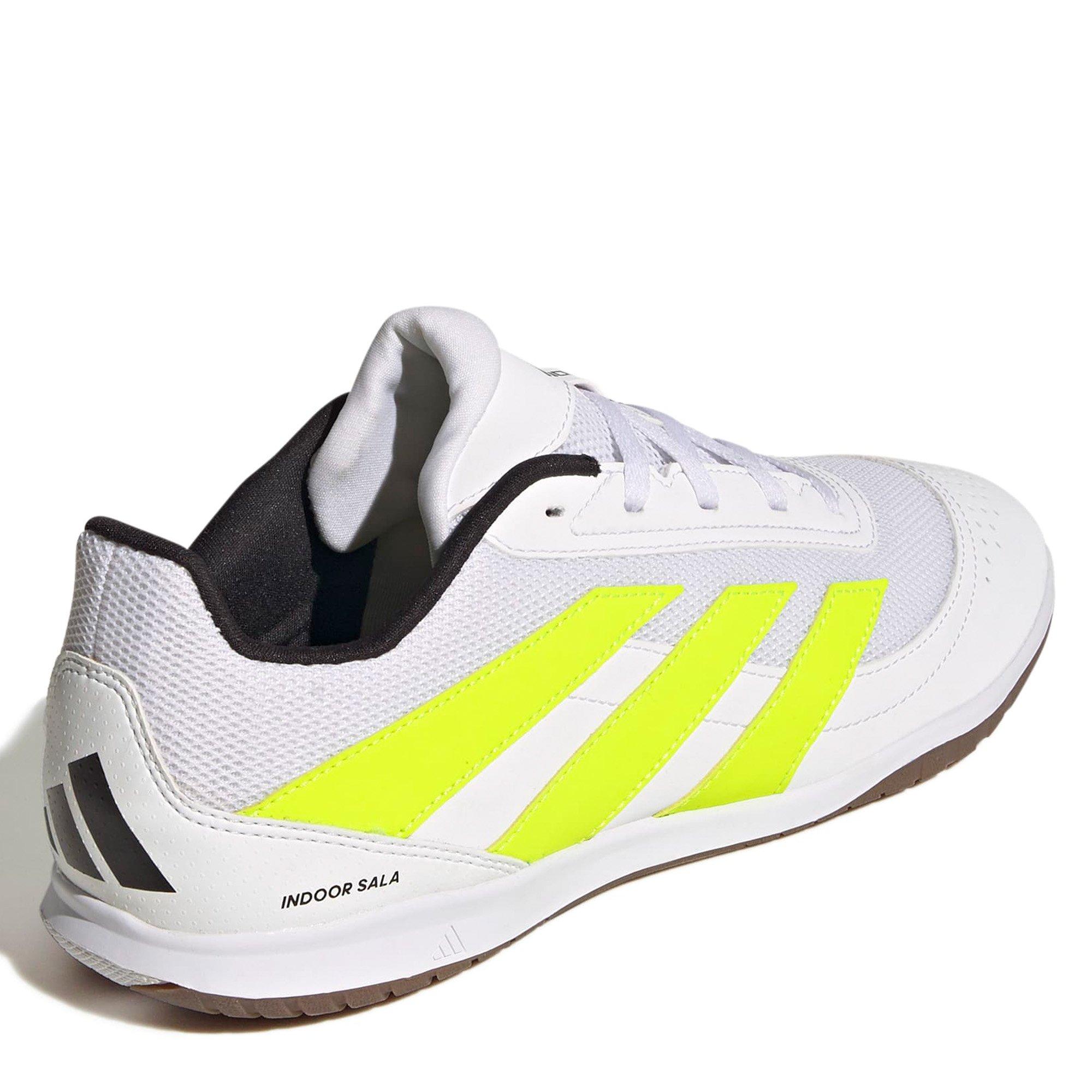 Wht/Lemon/Blk - adidas - Predator Club Sala Indoor Football Boots - 6