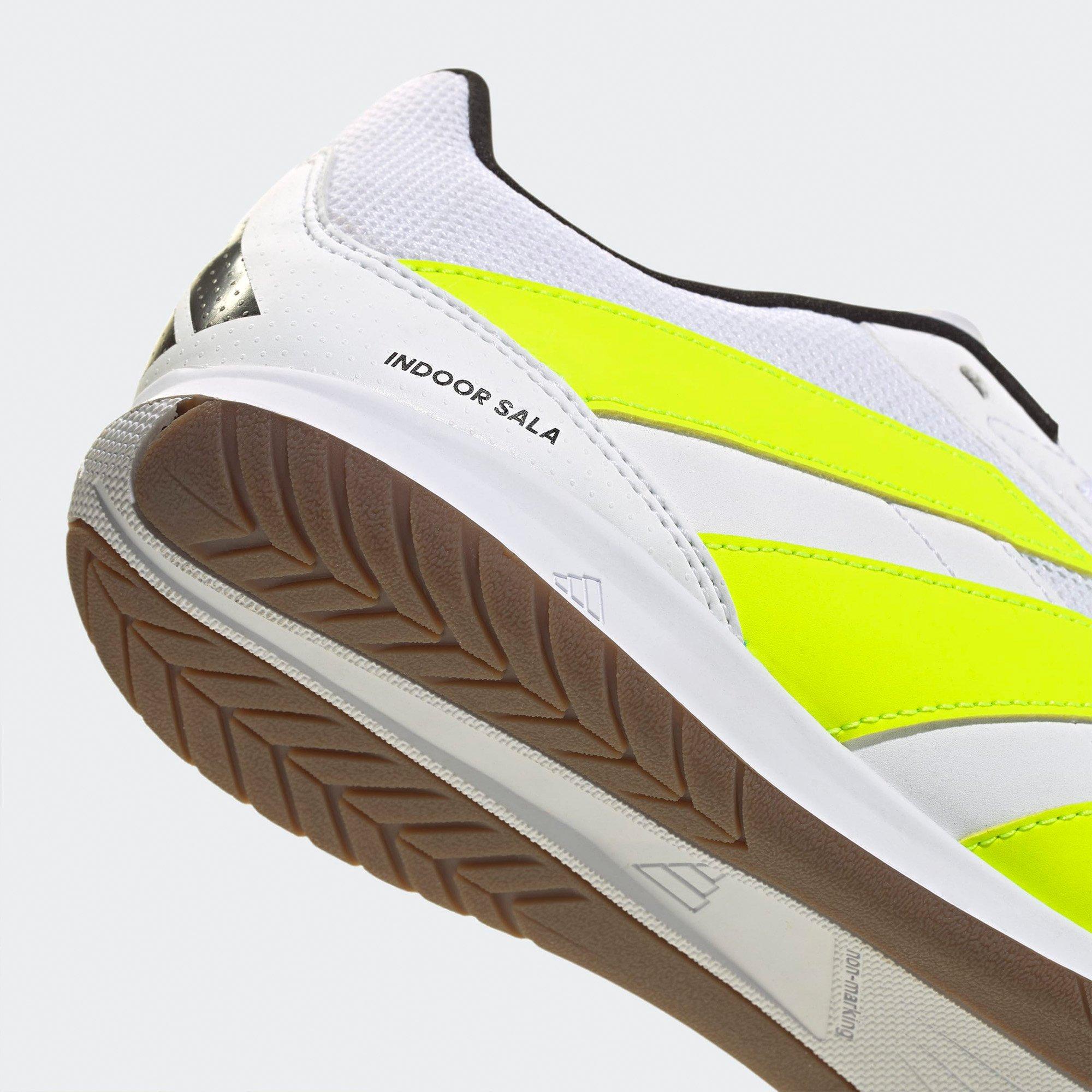 Wht/Lemon/Blk - adidas - Predator Club Sala Indoor Football Boots - 8