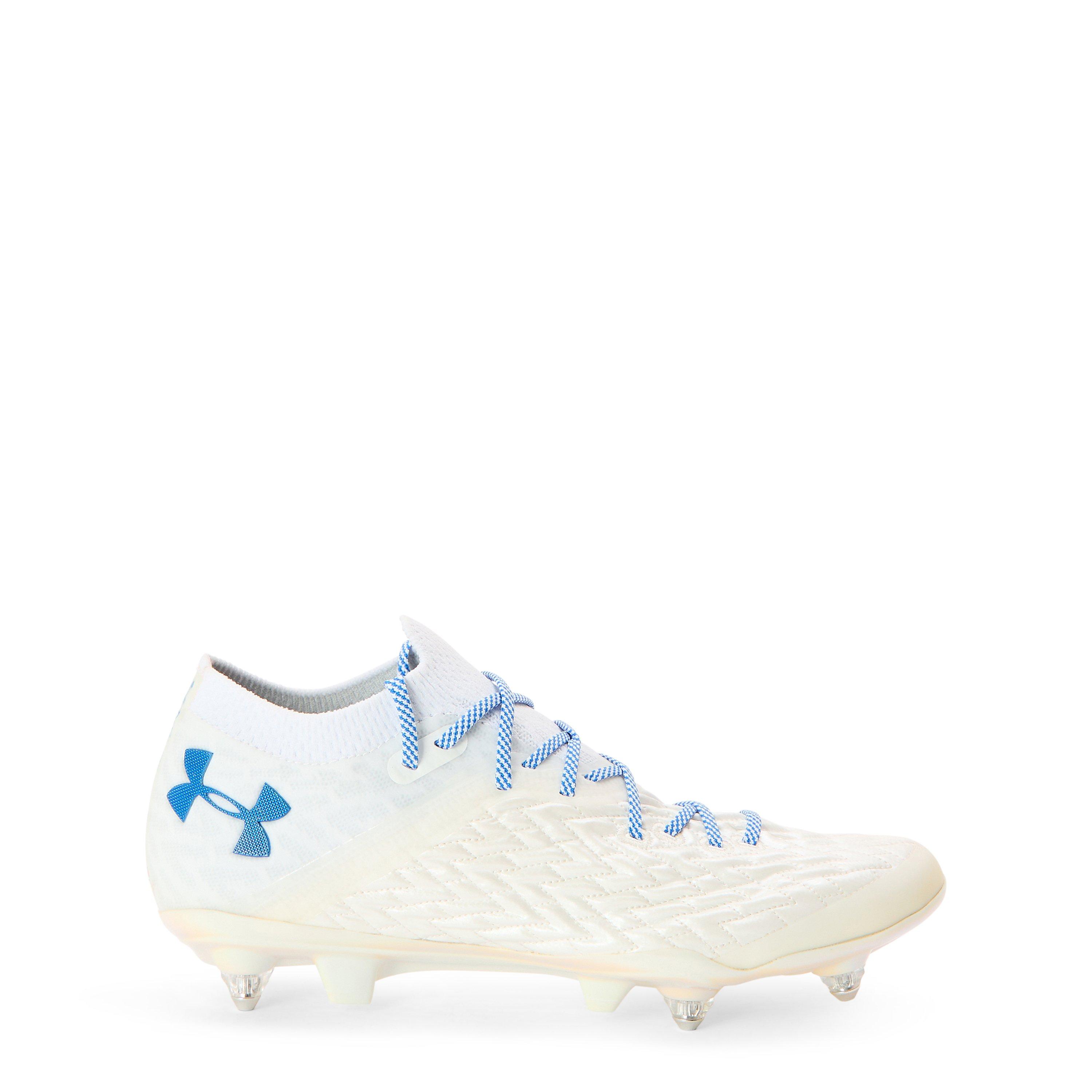 Under Armour Men's Clone Magnetic Astro Turf Football Boots - White - 9.5 (44.5)