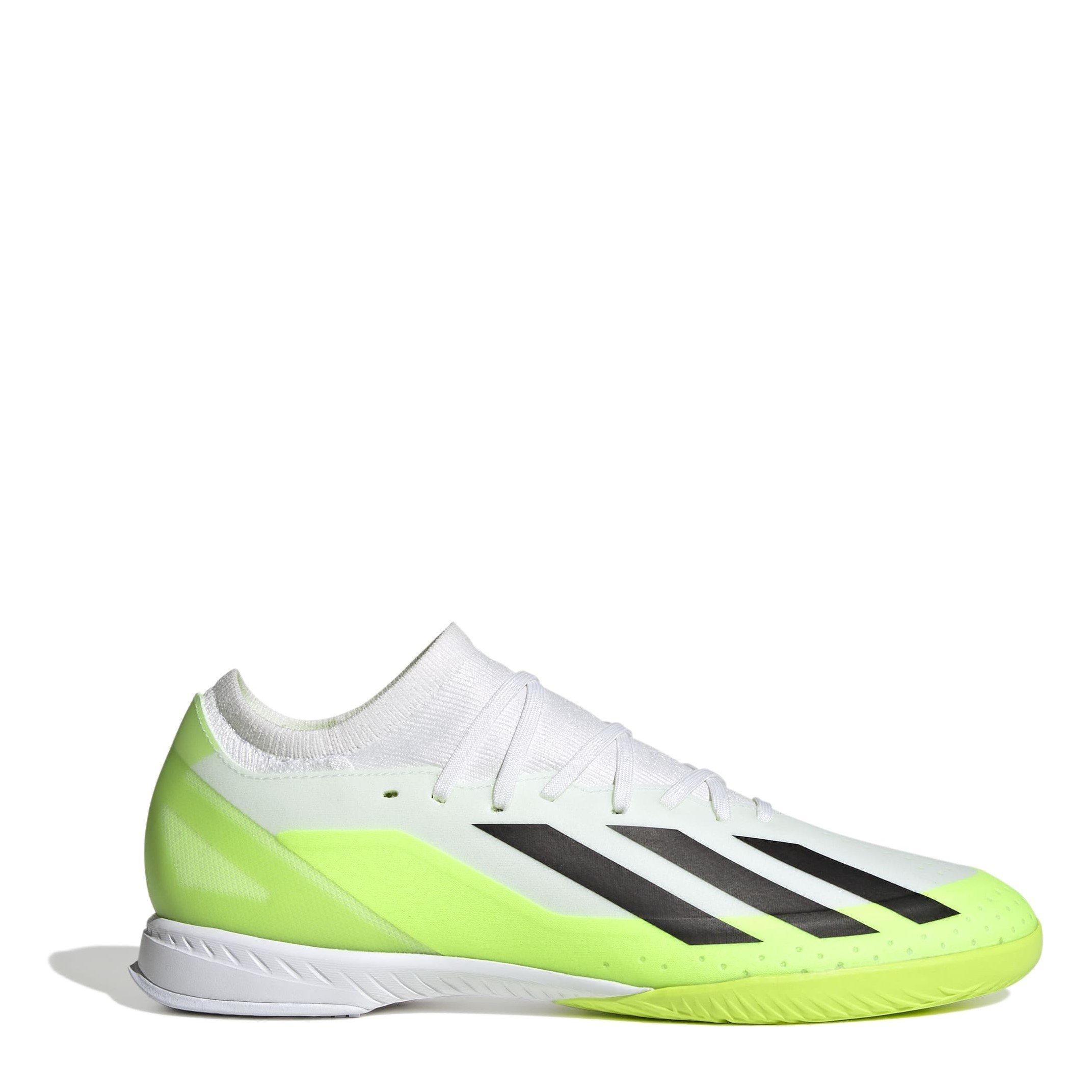 Wht/Blk/Luc - adidas - X Crazyfast League Indoor Football Boots - 1
