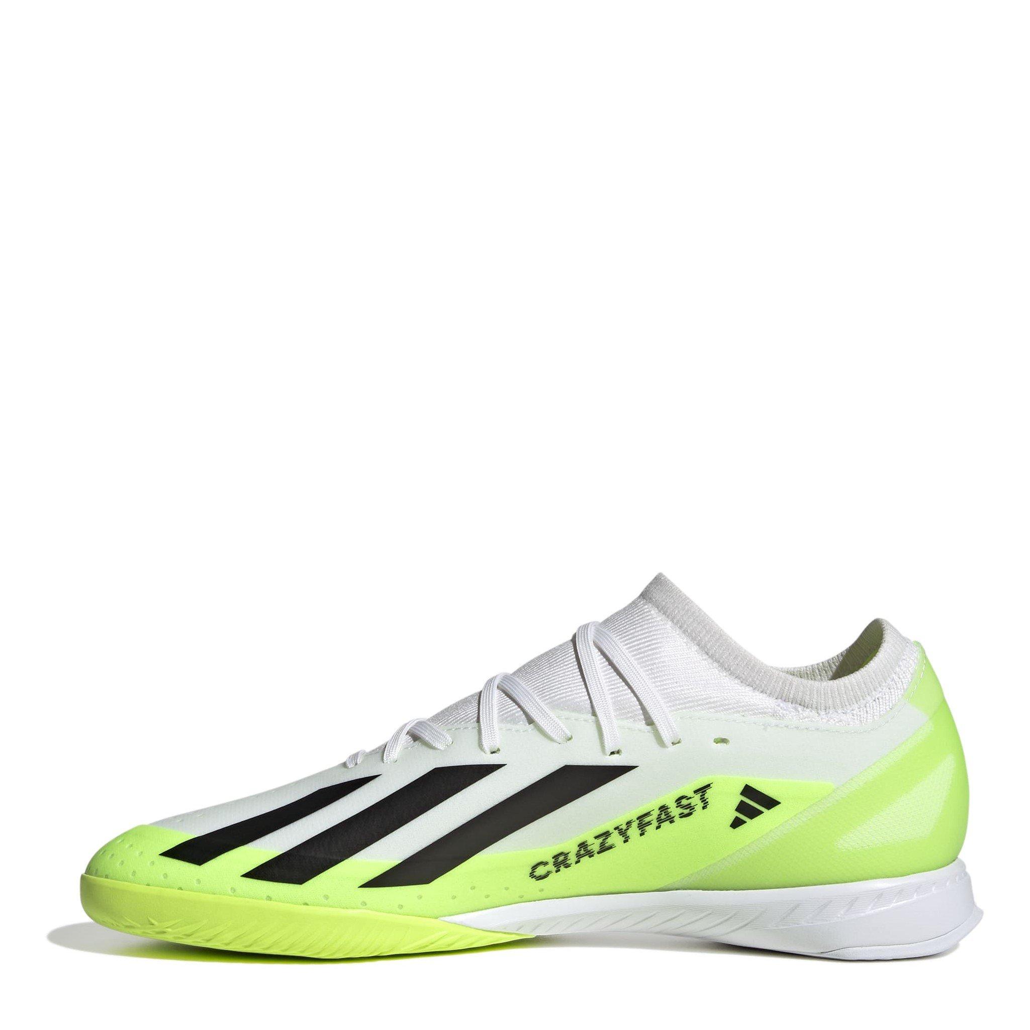 Wht/Blk/Luc - adidas - X Crazyfast League Indoor Football Boots - 2