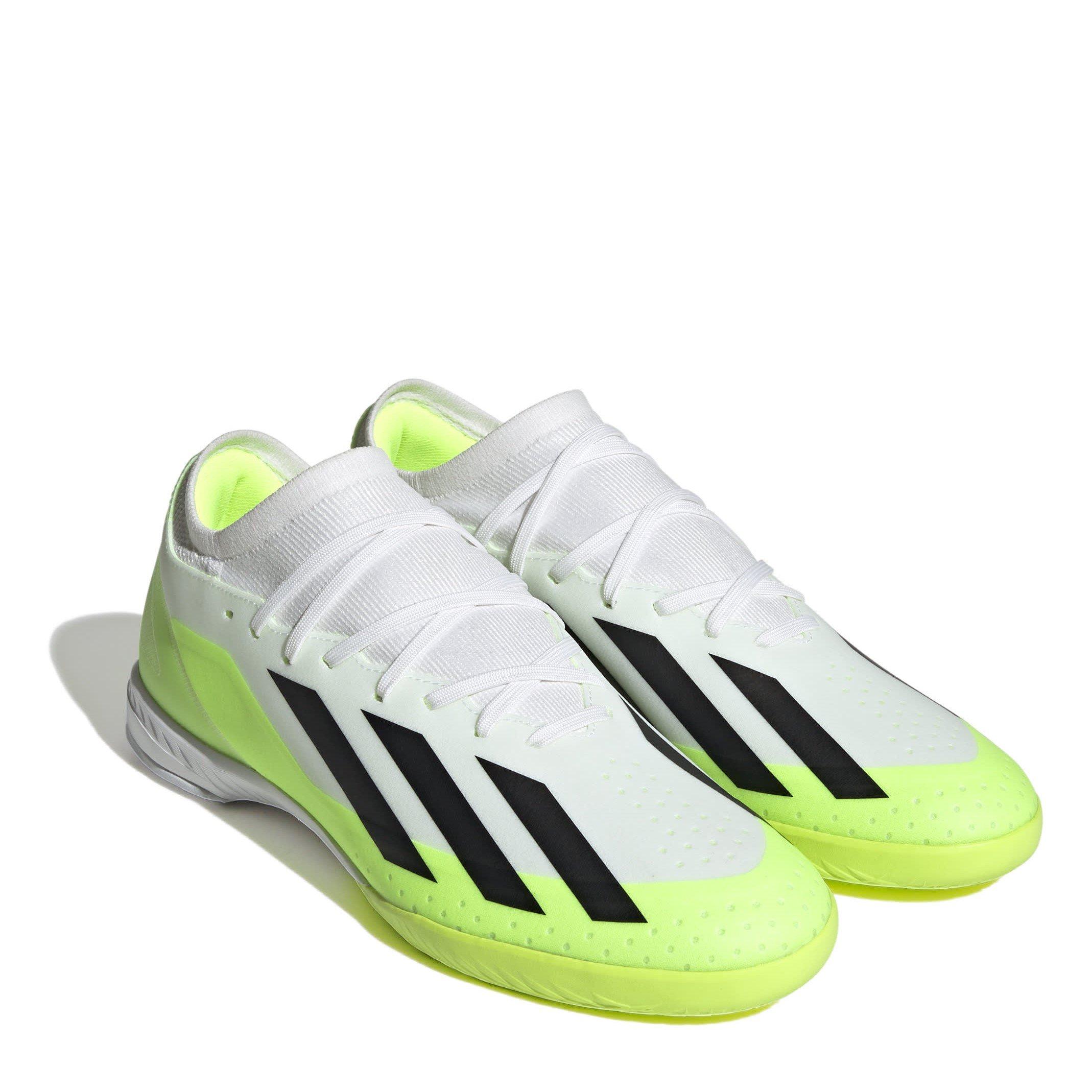 Wht/Blk/Luc - adidas - X Crazyfast League Indoor Football Boots - 3