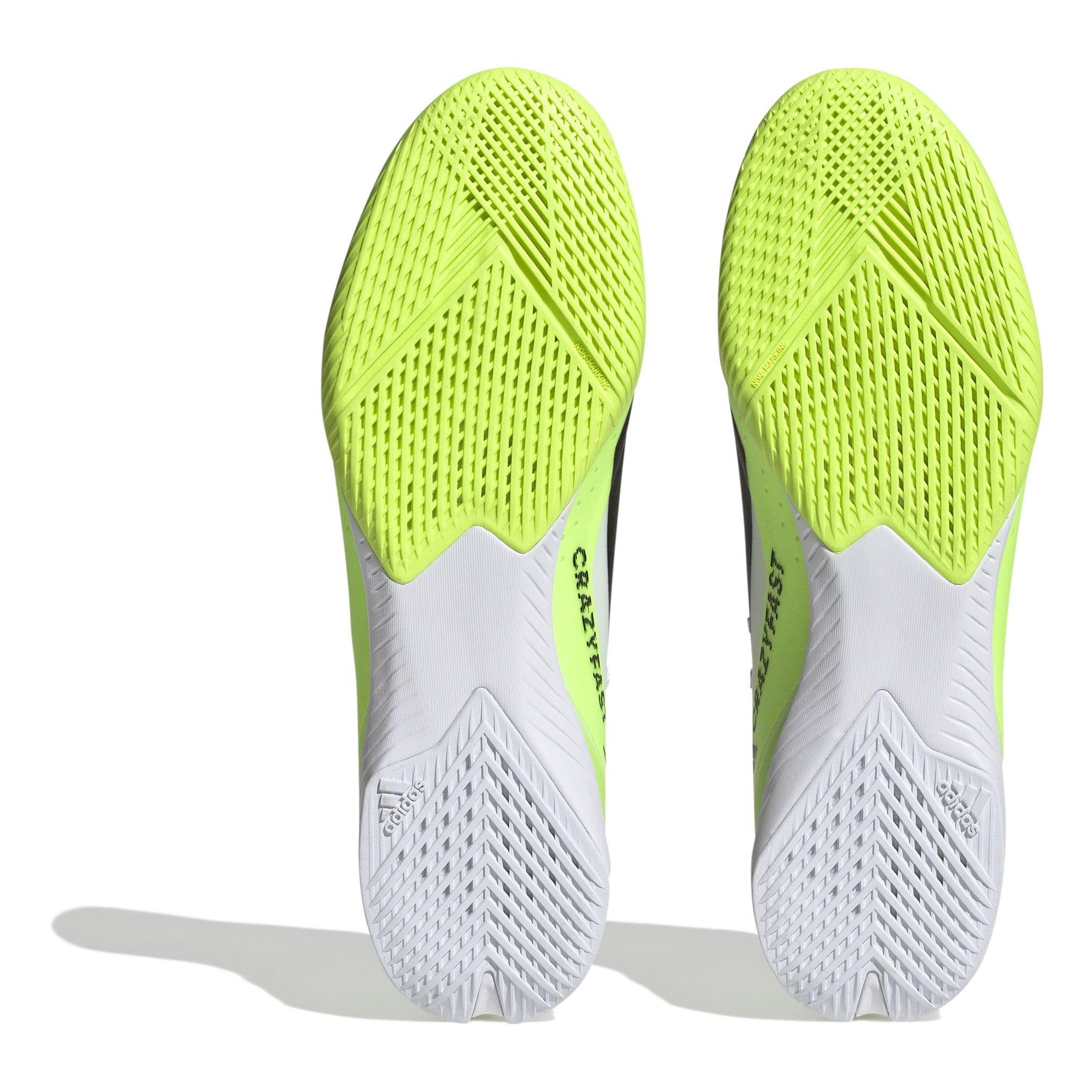 Wht/Blk/Luc - adidas - X Crazyfast League Indoor Football Boots - 6