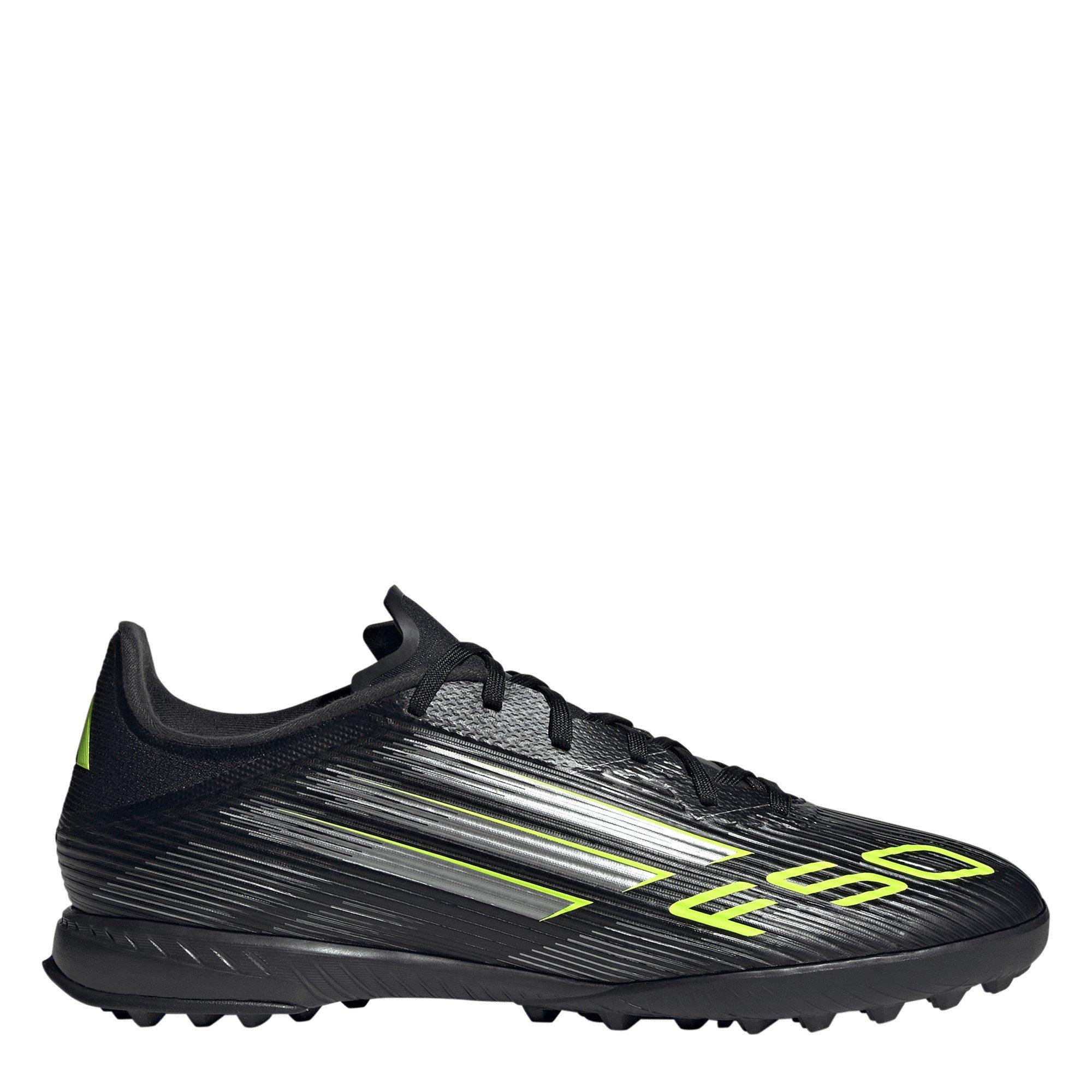 Adidas Men's F50 League Adults Astro Turf Football Boots - Black/Lemon - 8 (42)