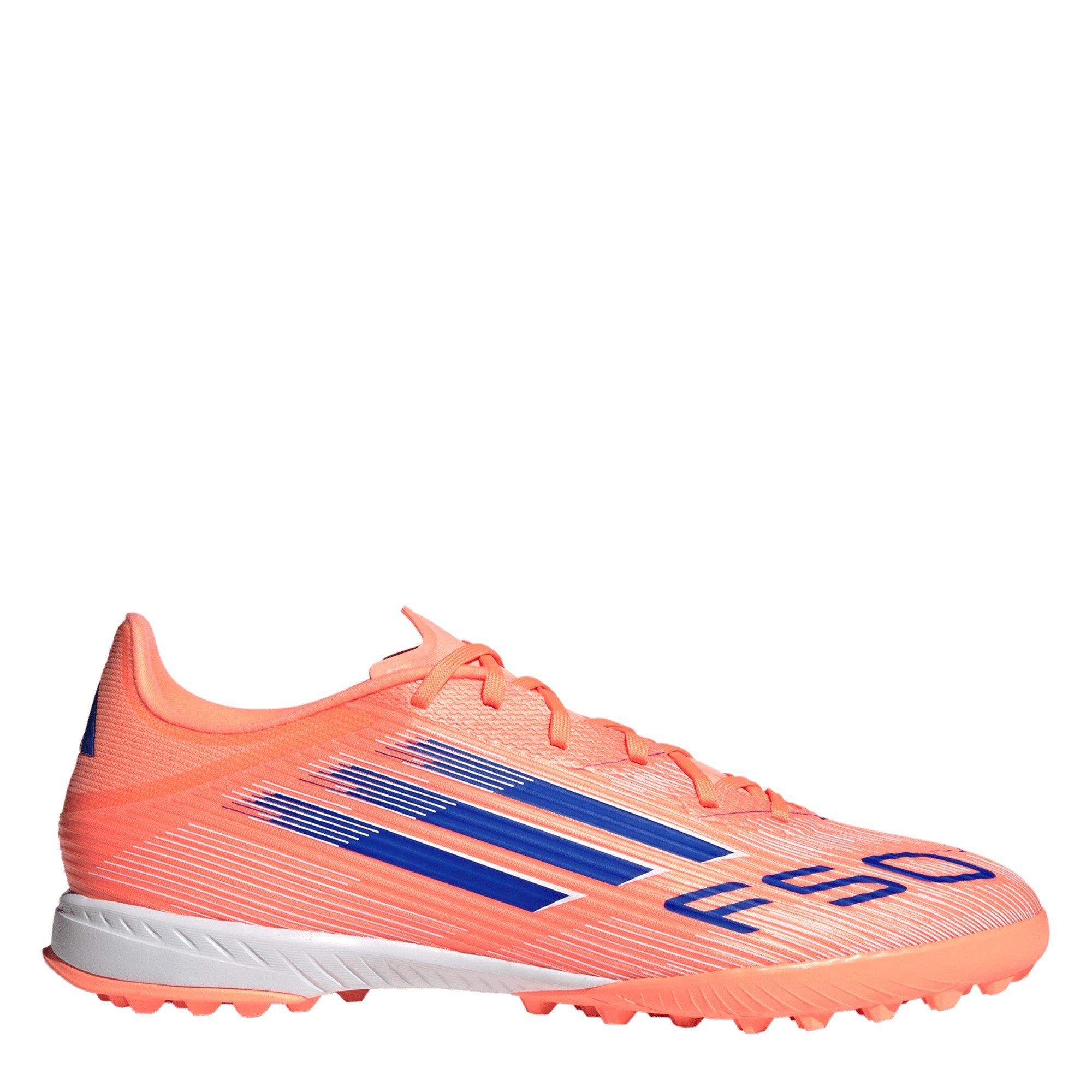 Adidas Men's F50 League Adults Astro Turf Football Boots - Orange/Blue - 10 (44.7)