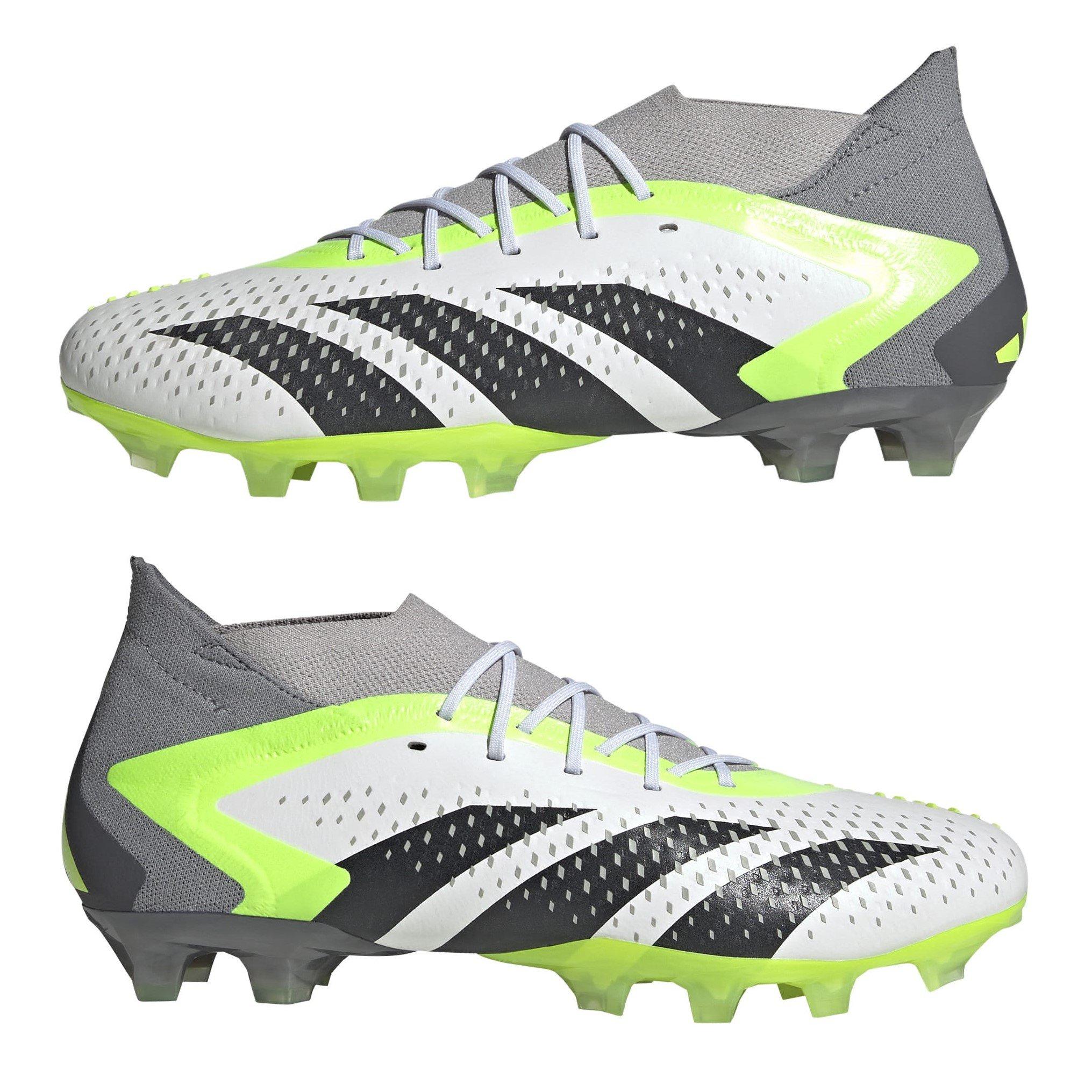 Weiß/Schwarz/Zitrone - adidas - Predator Accuracy.1 Low Artificial Grass Boots - 11