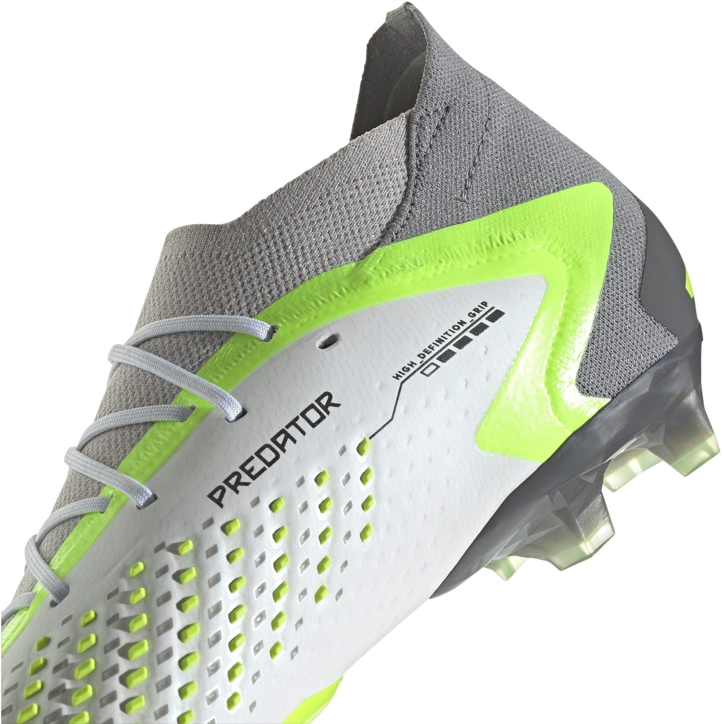 Weiß/Schwarz/Zitrone - adidas - Predator Accuracy.1 Low Artificial Grass Boots - 8