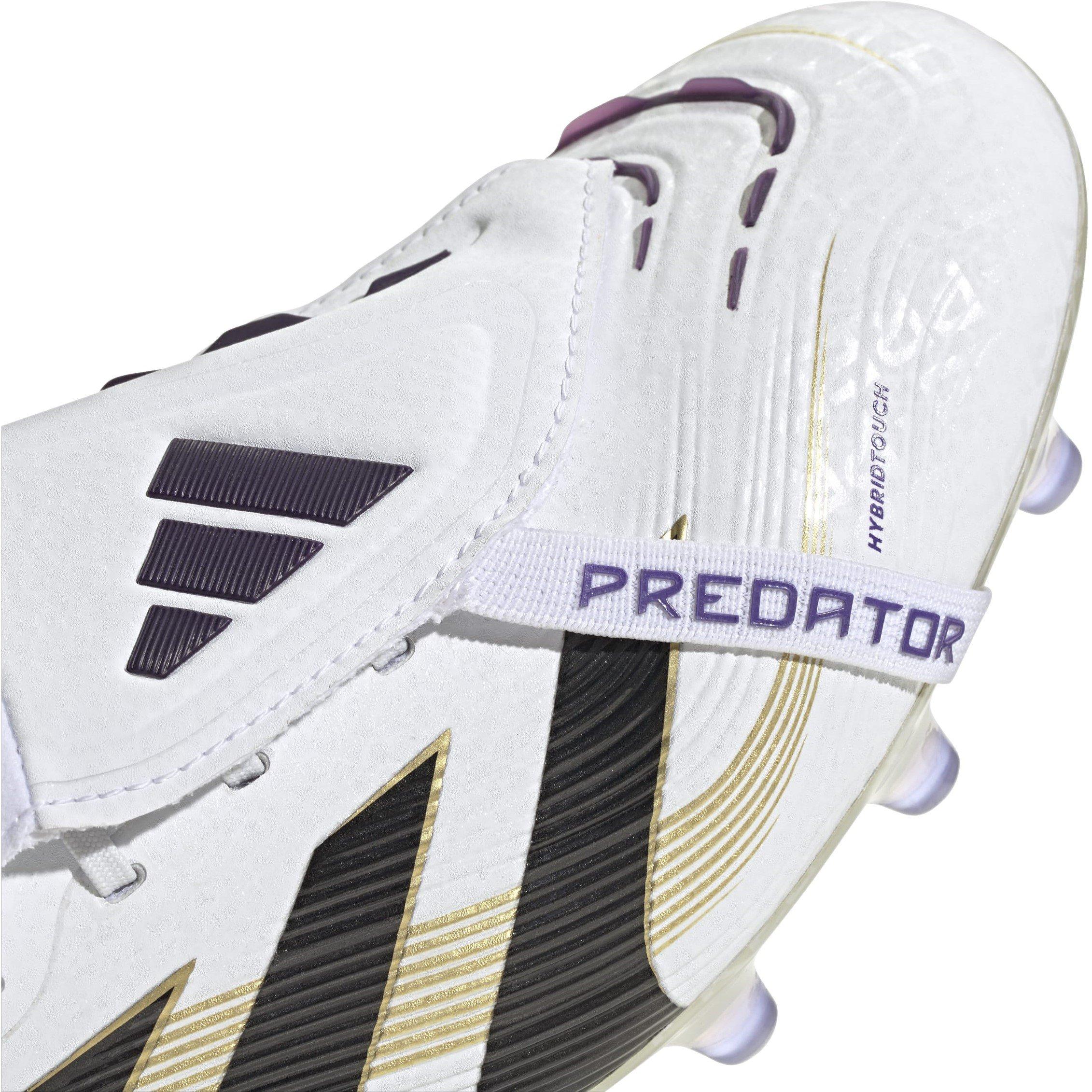 White/Blk/Gold - adidas - Predator Fold-Over Tongue Mens Astro Turf Football Boots - 7