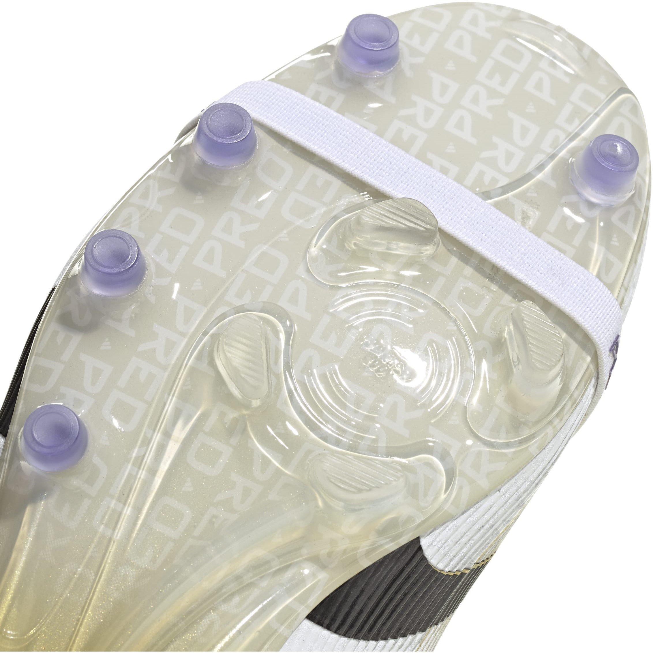 White/Blk/Gold - adidas - Predator Fold-Over Tongue Mens Astro Turf Football Boots - 8