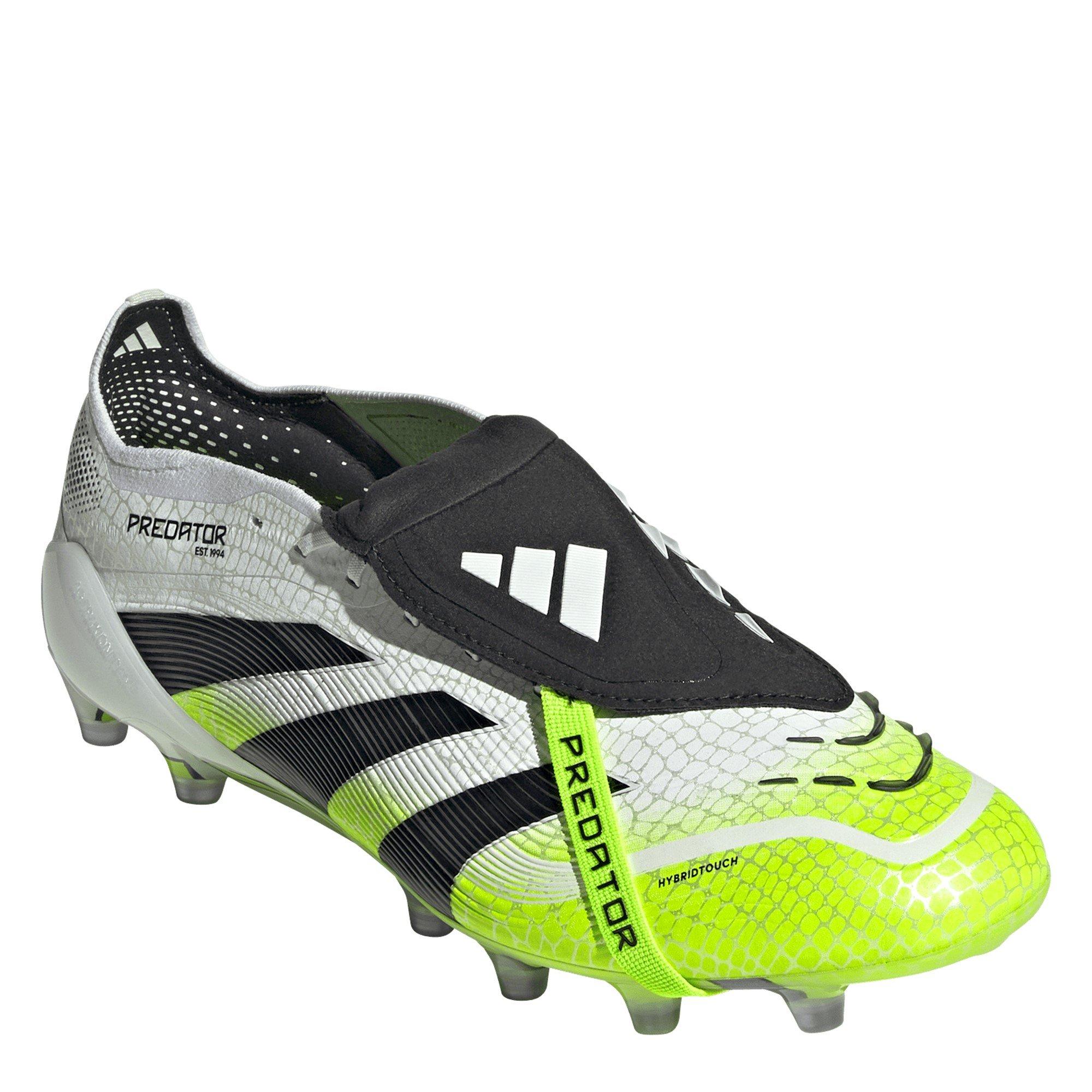 Weiß/Schwarz/Zitrone - adidas - Predator Fold-Over Tongue Mens Astro Turf Football Boots - 3