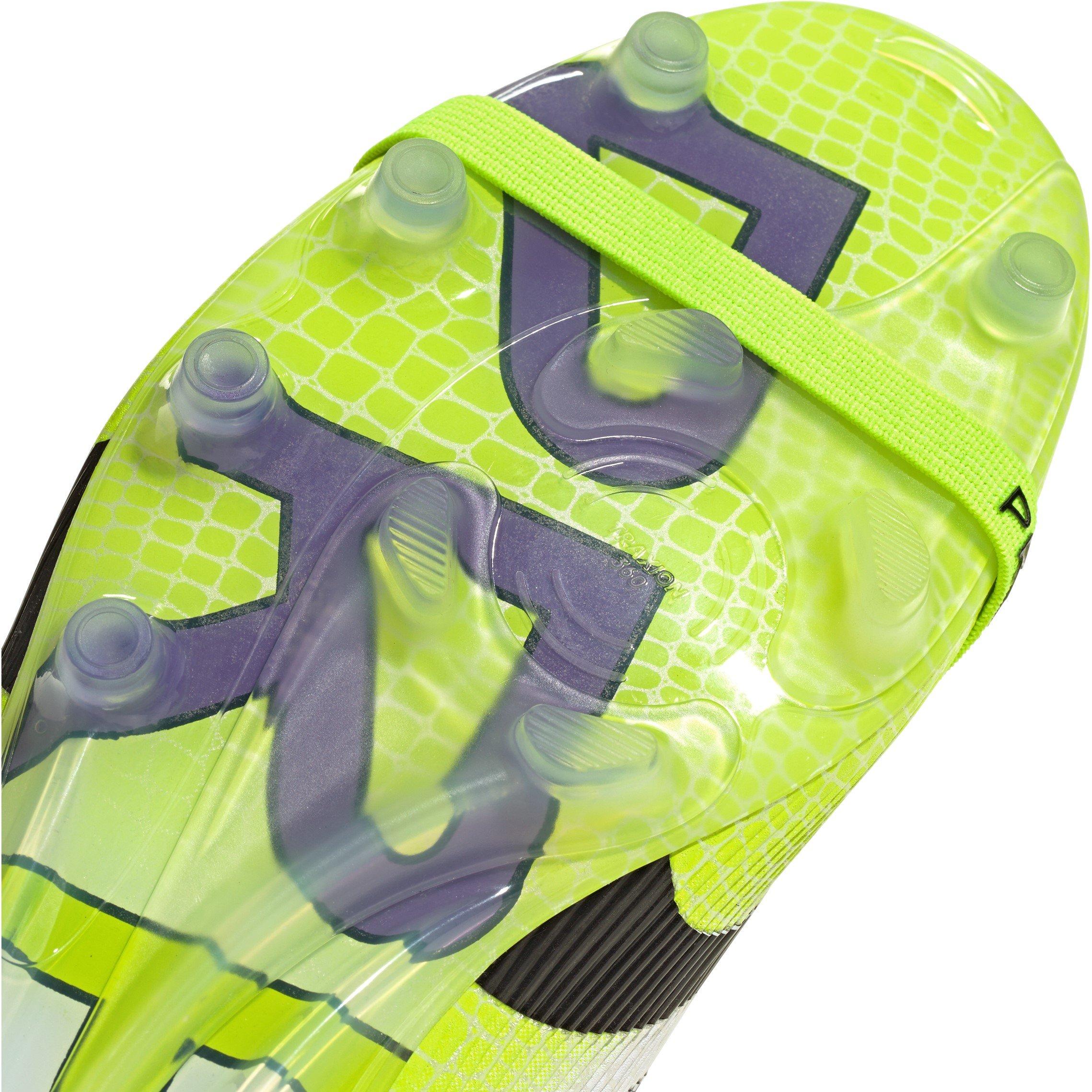 Weiß/Schwarz/Zitrone - adidas - Predator Fold-Over Tongue Mens Astro Turf Football Boots - 8