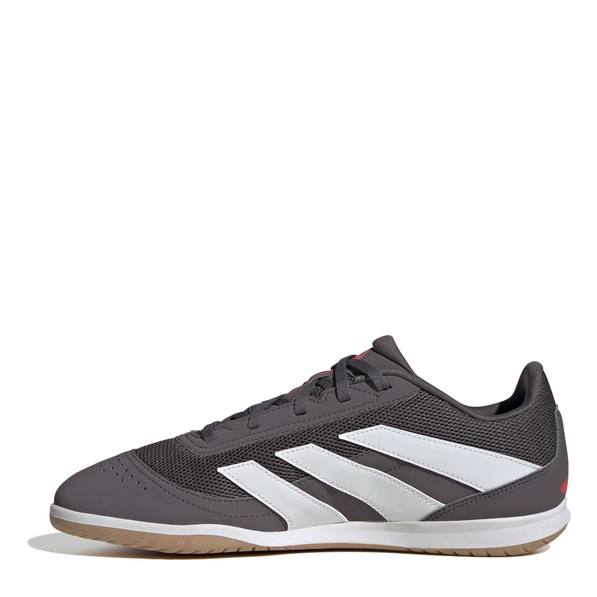 Grey/White/Red - adidas - Predator Club Football Boots Indoor Sala Mens - 2
