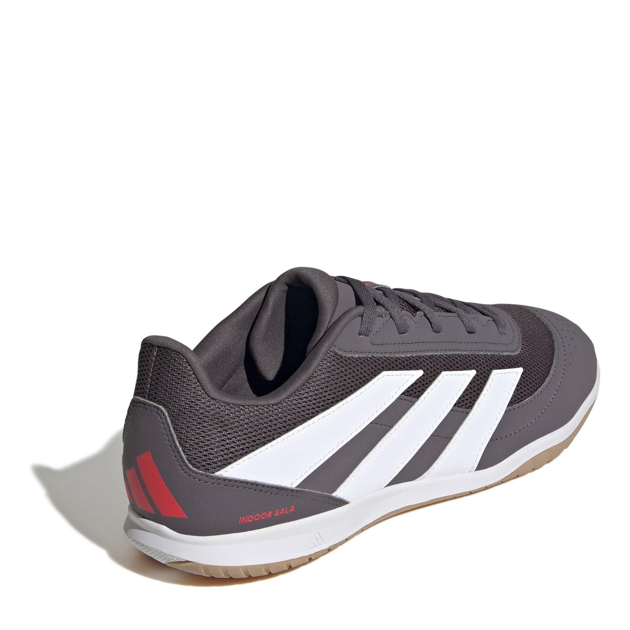 Grey/White/Red - adidas - Predator Club Football Boots Indoor Sala Mens - 4