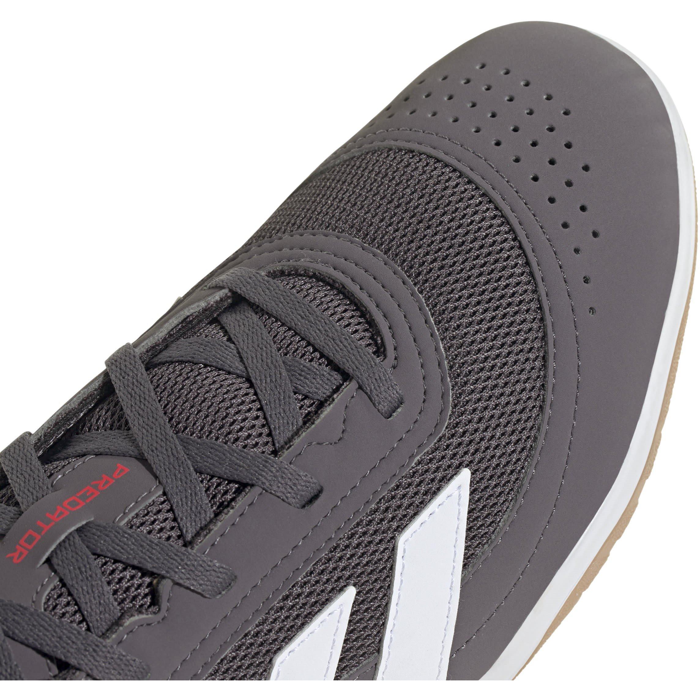 Grey/White/Red - adidas - Predator Club Football Boots Indoor Sala Mens - 7