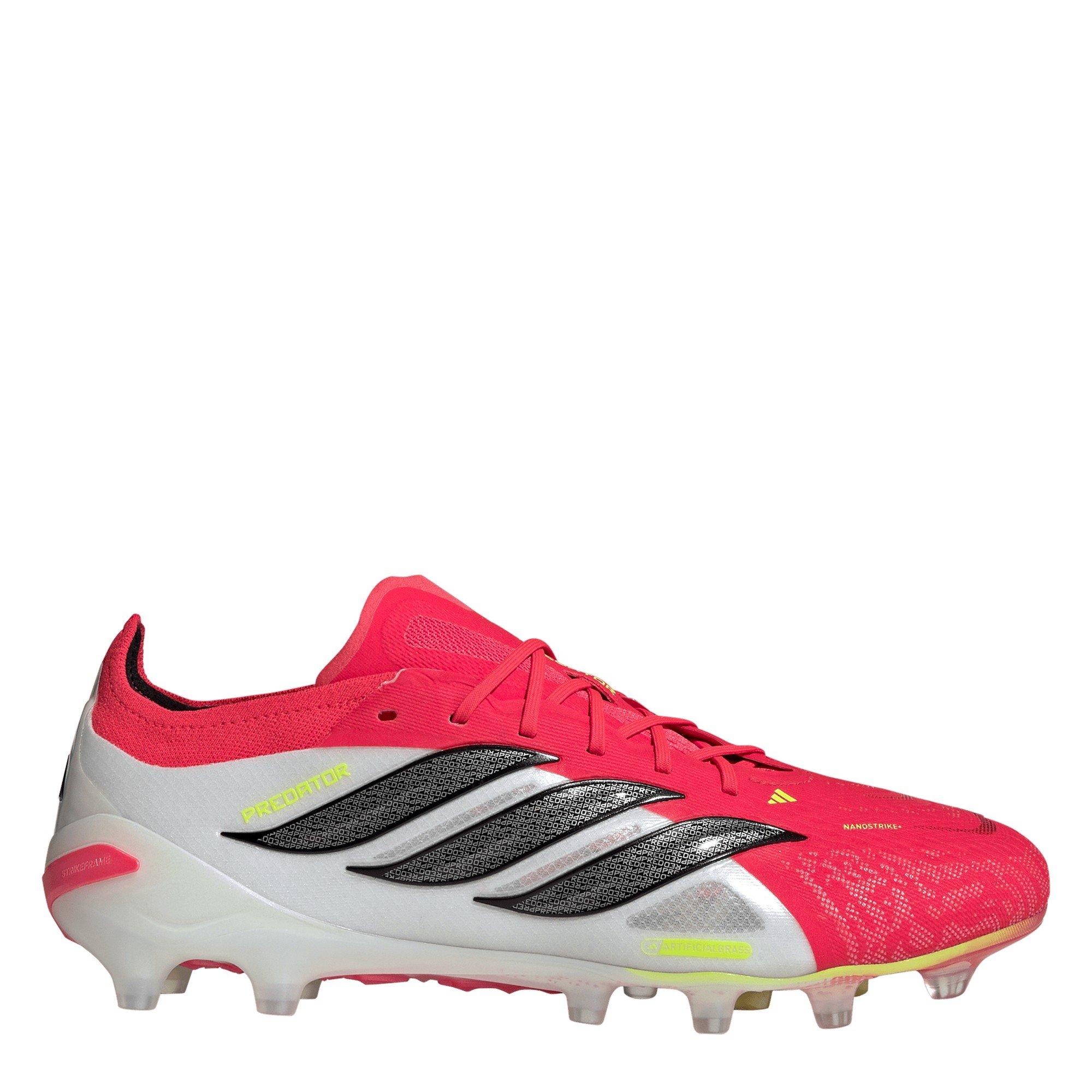 Adidas  Pator Elite Artificial Ground Football Boots - Red/Black/White - 8 (42)