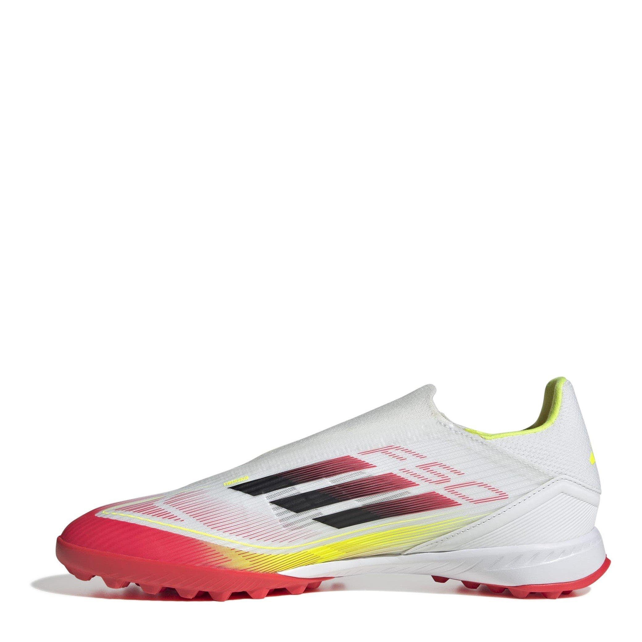 Ftwr White/Core - adidas - F50 League Laceless Fiberskin Astro Turf Football Boots - 2