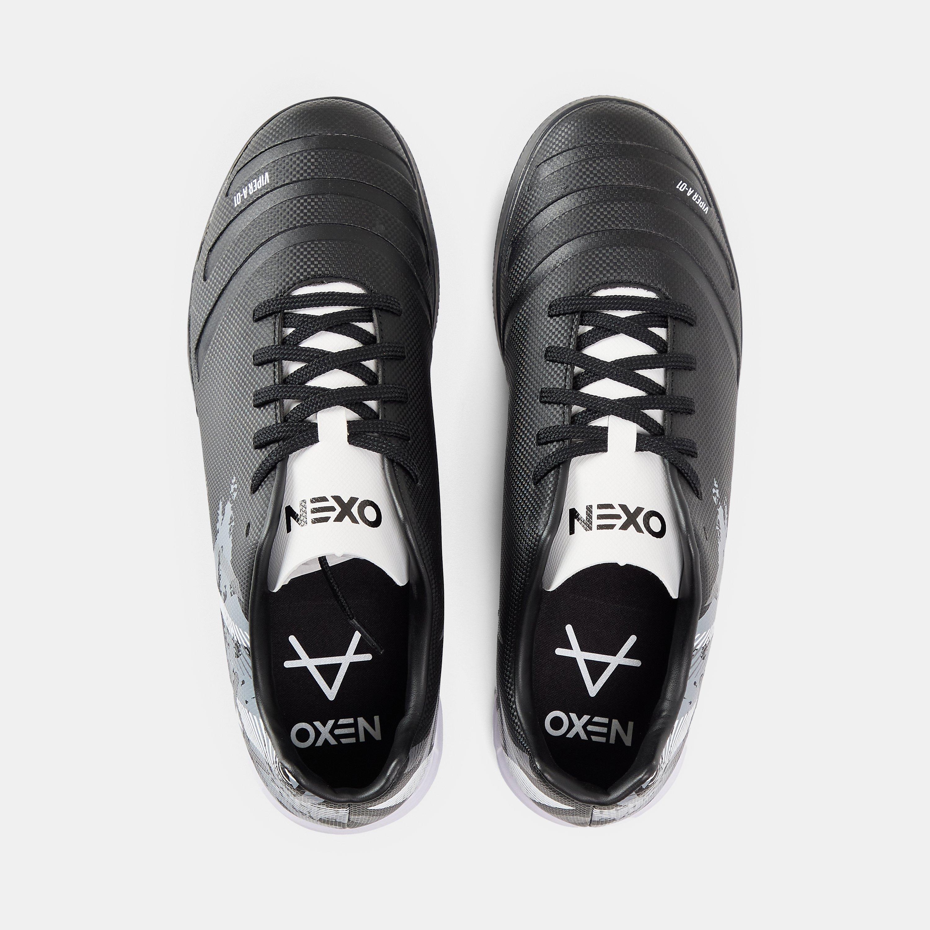 Zwart - OXEN - Adults OX Viper Astro Turf Football Boots - 4