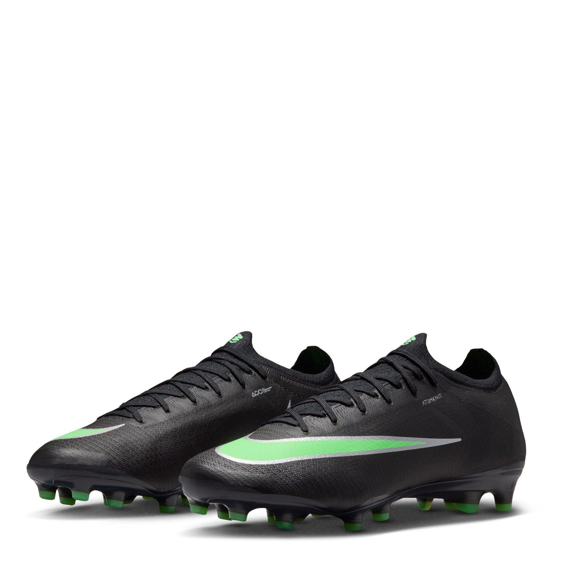 Black/Green - Nike - Nike Air Zoom Mercurial Vapor Elite Adults Artificial Ground Football Boots - 4