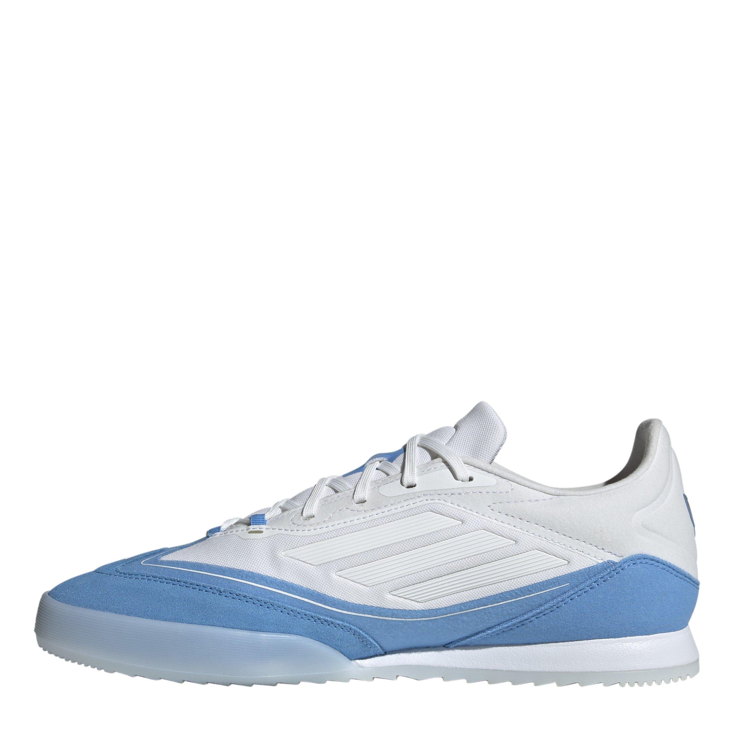 Wit/Goud/Blauw - adidas - F50 Freestyle 24 Messi Indoor Football Boots Unisex Adults - 2