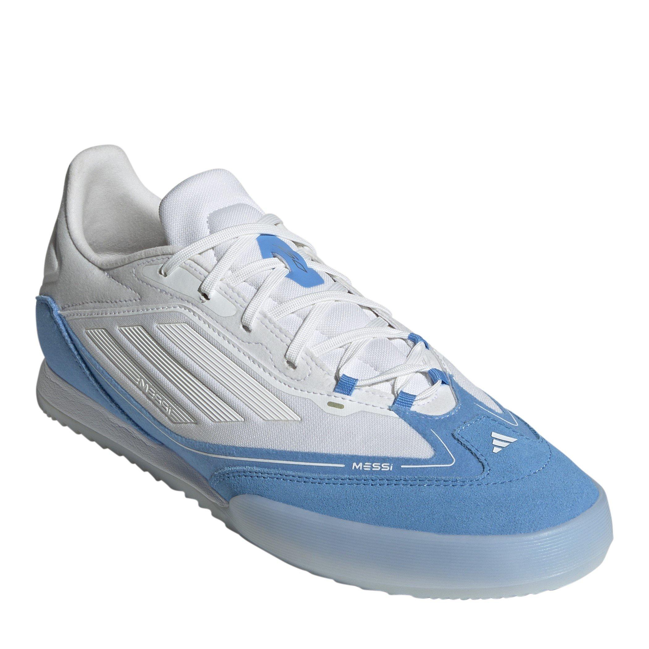 Wit/Goud/Blauw - adidas - F50 Freestyle 24 Messi Indoor Football Boots Unisex Adults - 3
