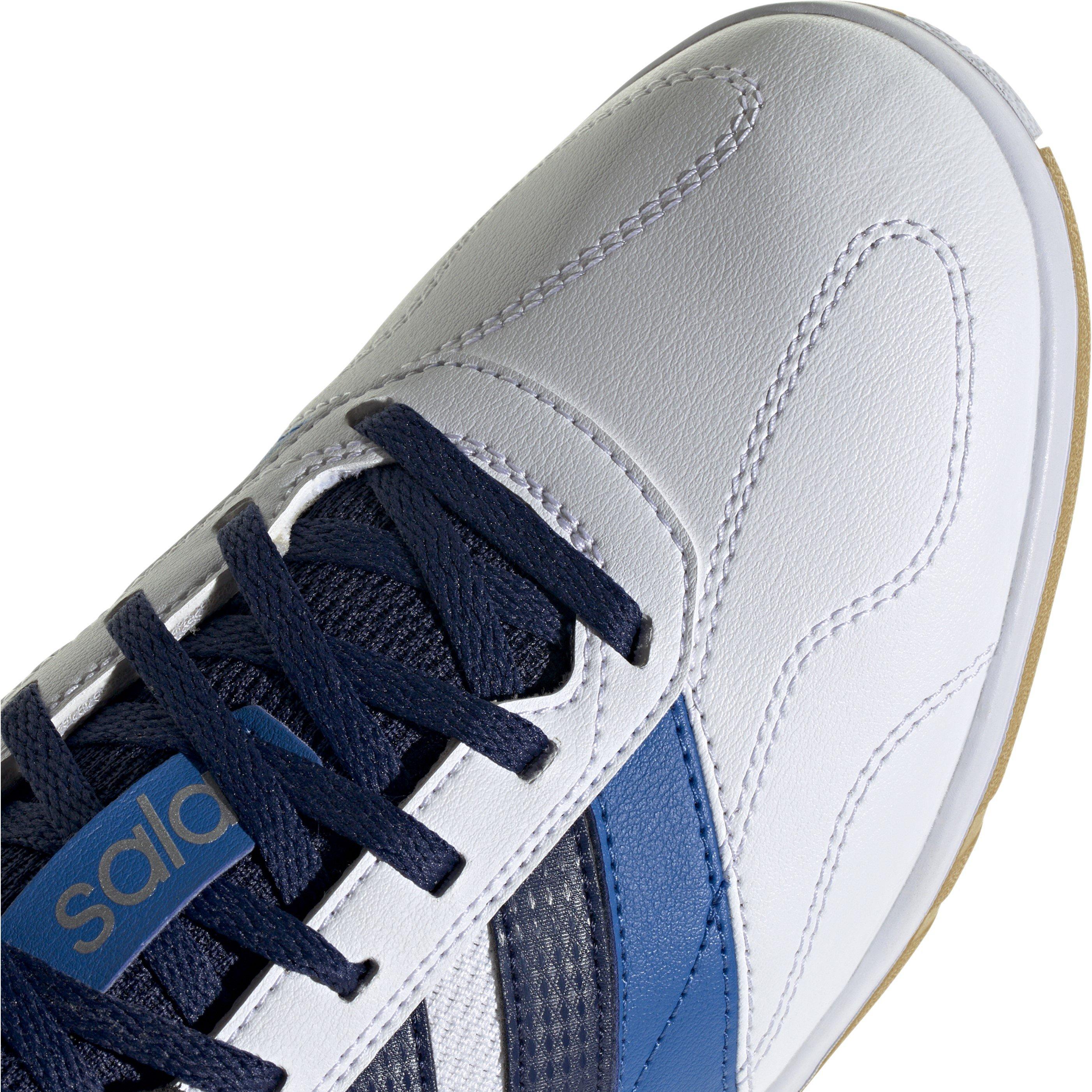 Blanc/Bleu/Argent - adidas - Unisex Adults Indoor Football Boots - 7