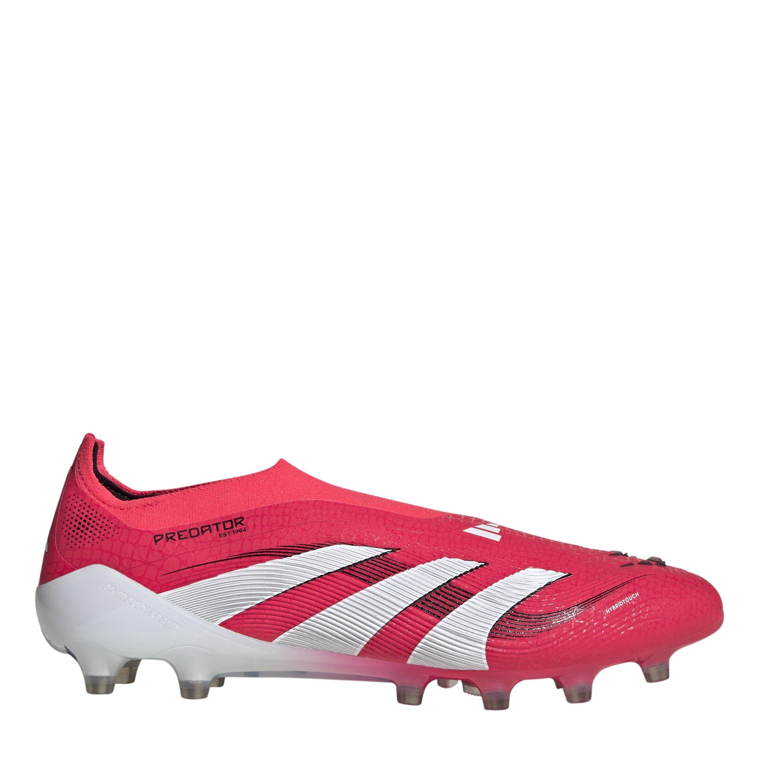 Adidas  Adults Pator Astro Turf Football Boots - Red/Wht/Blk - 6 (39.3)